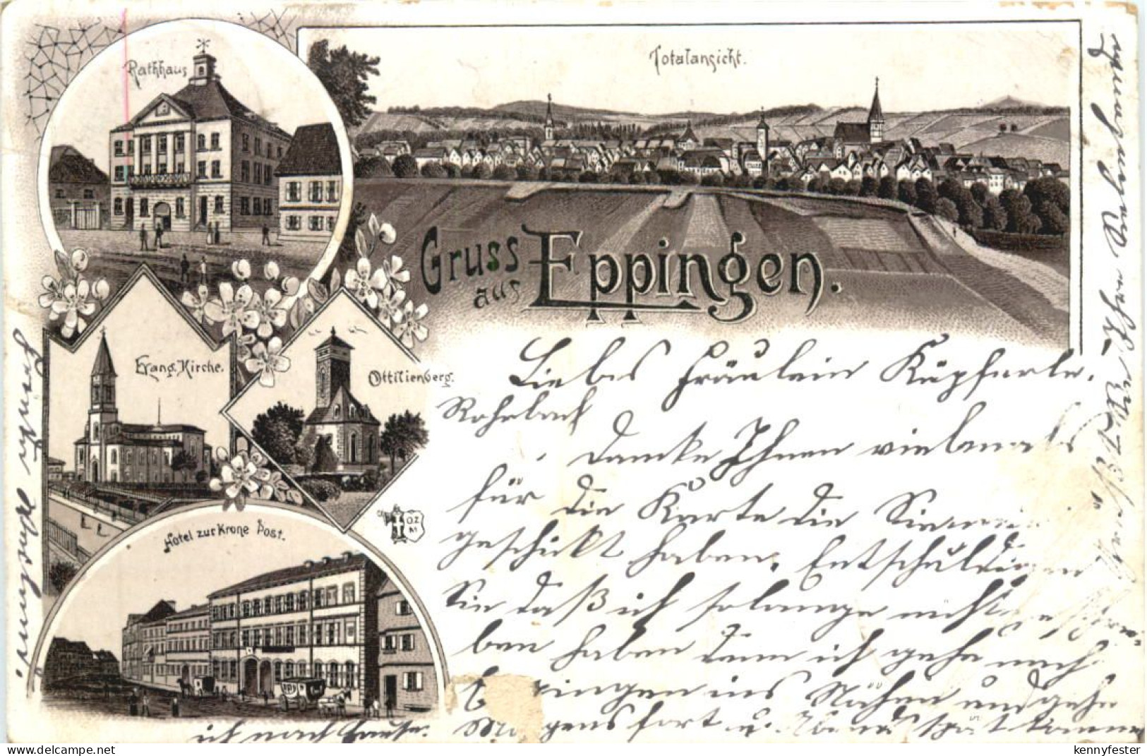 Gruss aus Eppingen - Litho
