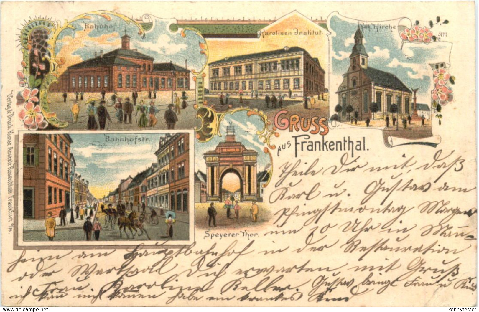 Gruss aus Frankenthal - Litho