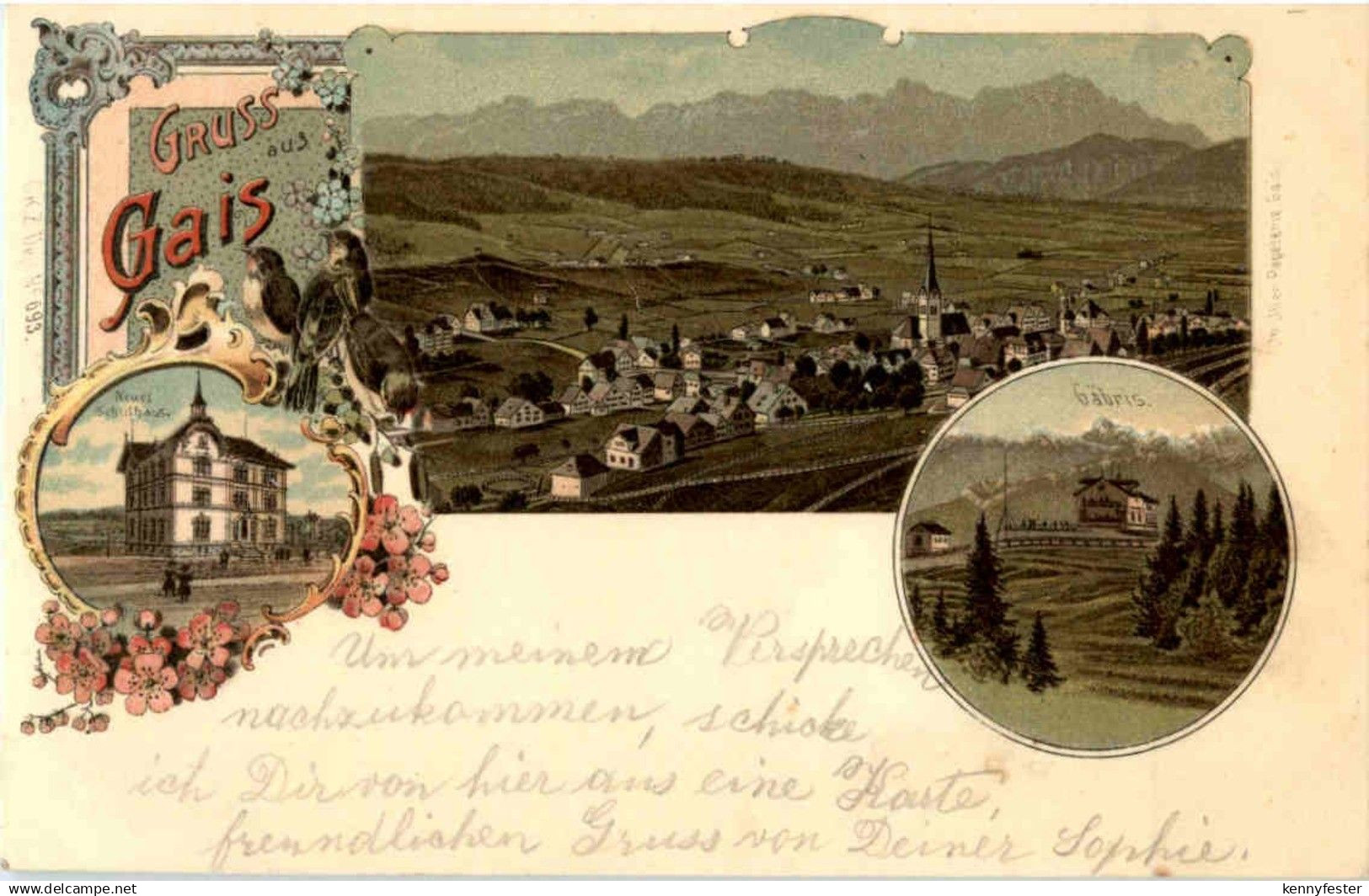 Gruss aus Gais - Litho