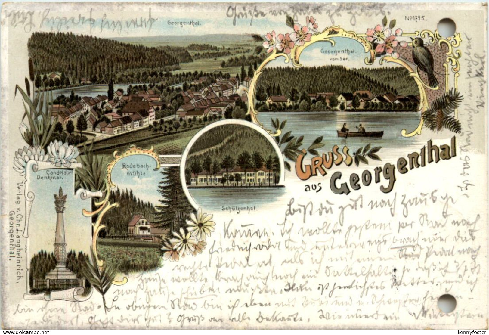 Gruss aus Georgenthal - Litho