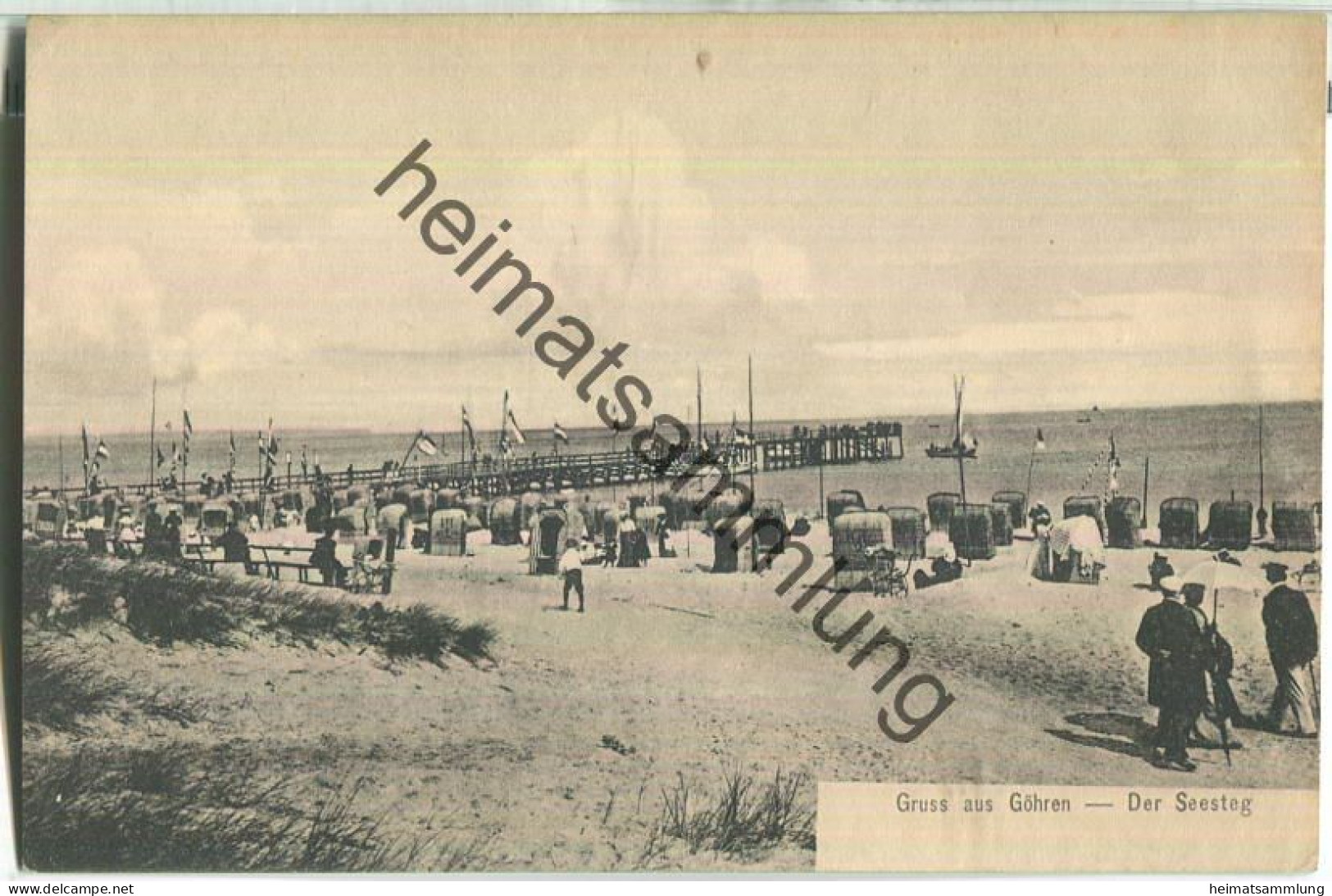 Gruss aus Göhren - Der Seesteg - Verlag Joh. Jaglinsky Danzig