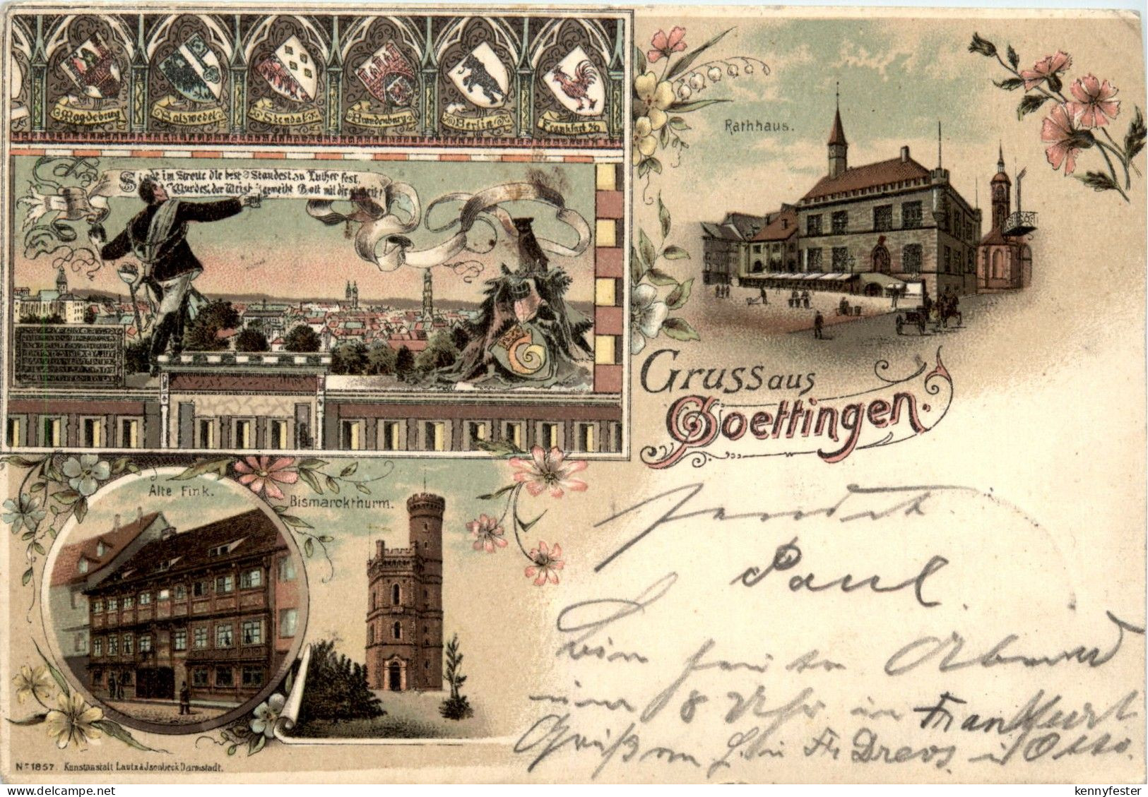 Gruss aus Göttingen - Litho