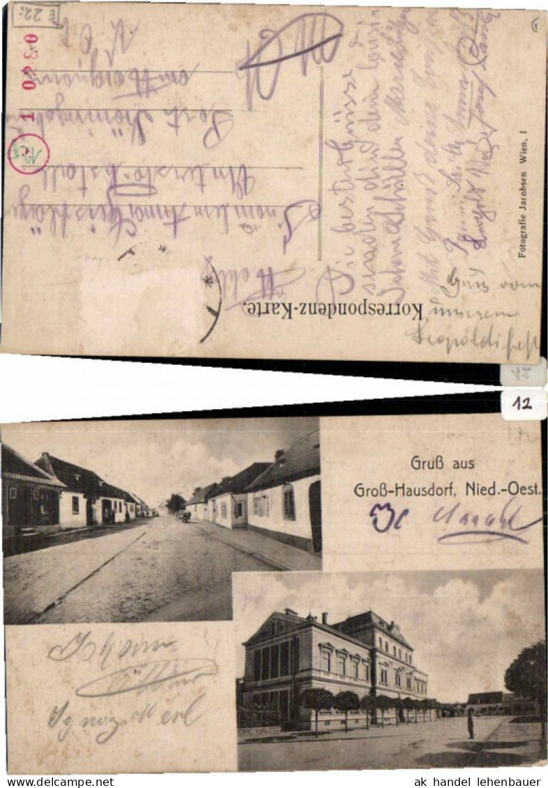 Gruss aus Groß Hausdorf (Haugsdorf) Großhausdorf Poysdorf NÖ 64255