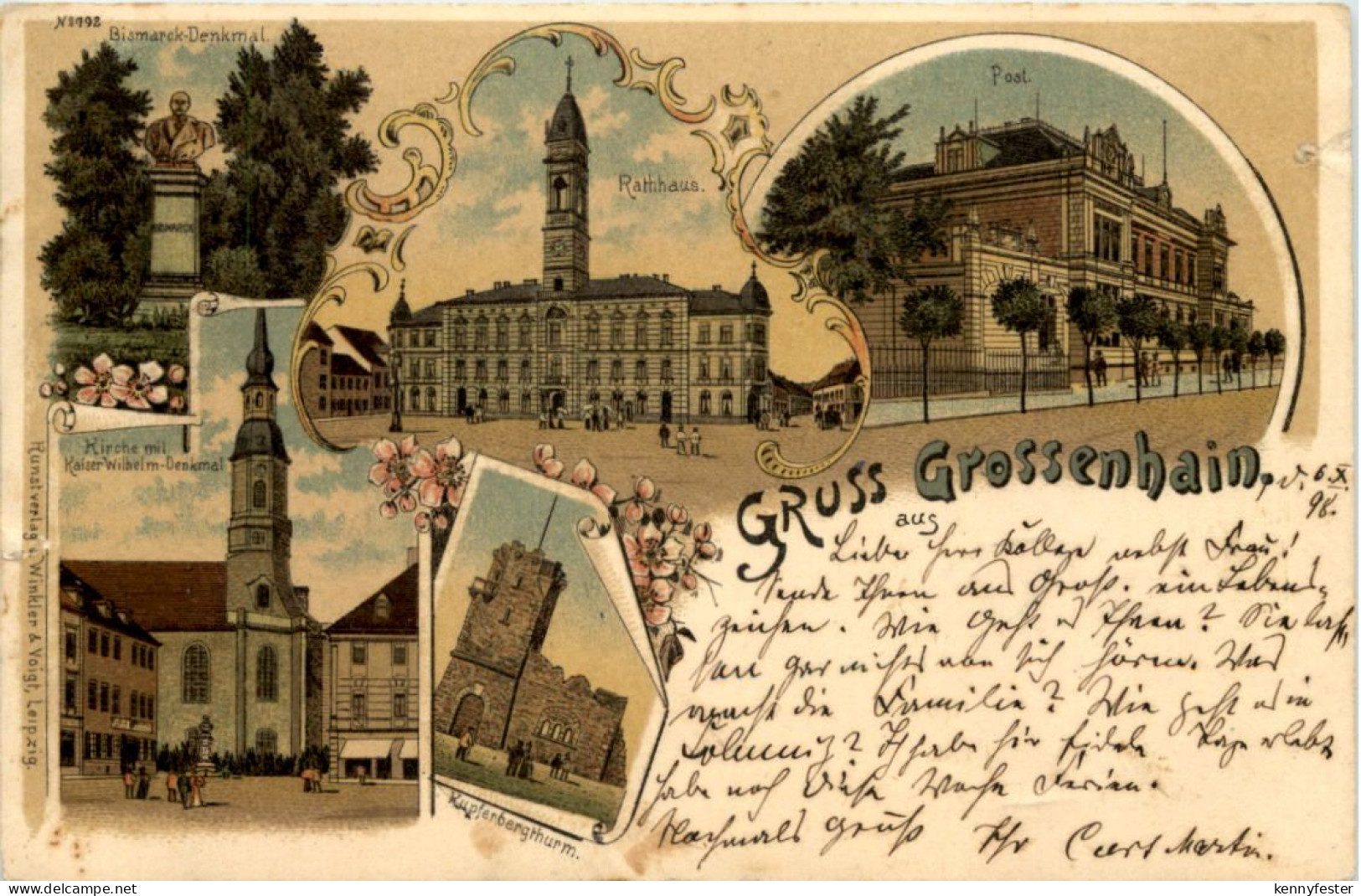 Gruss aus Grossenhain - Litho