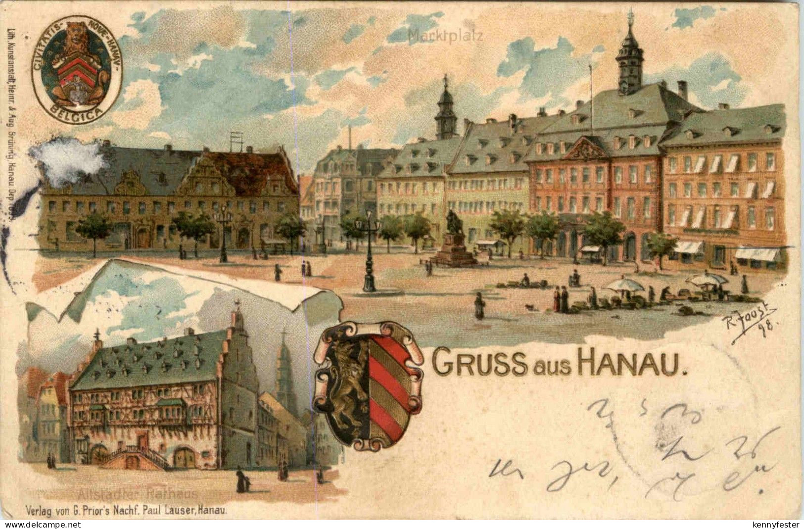 Gruss aus Hanau - Litho
