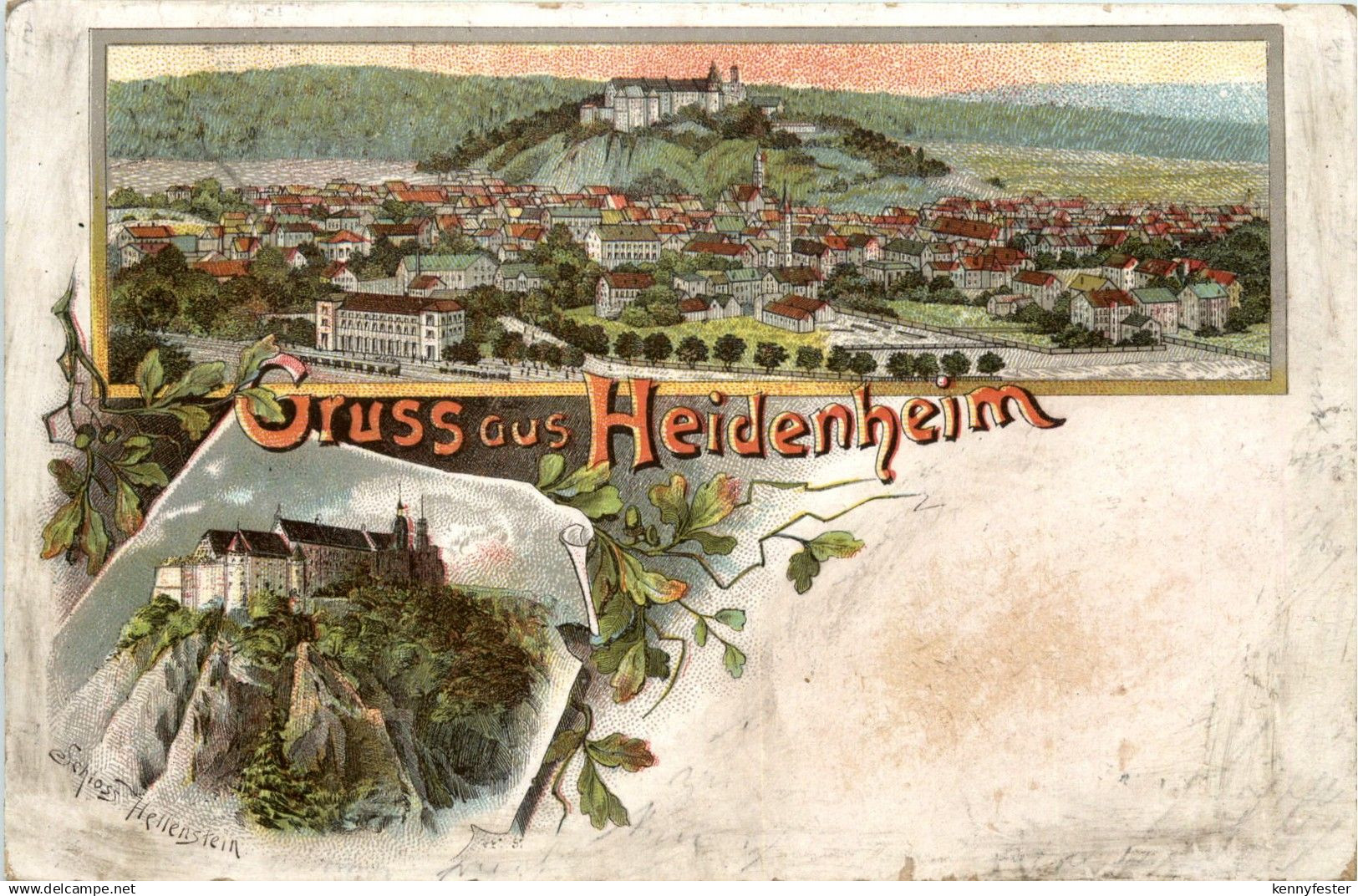 Gruss aus Heidenheim - Litho