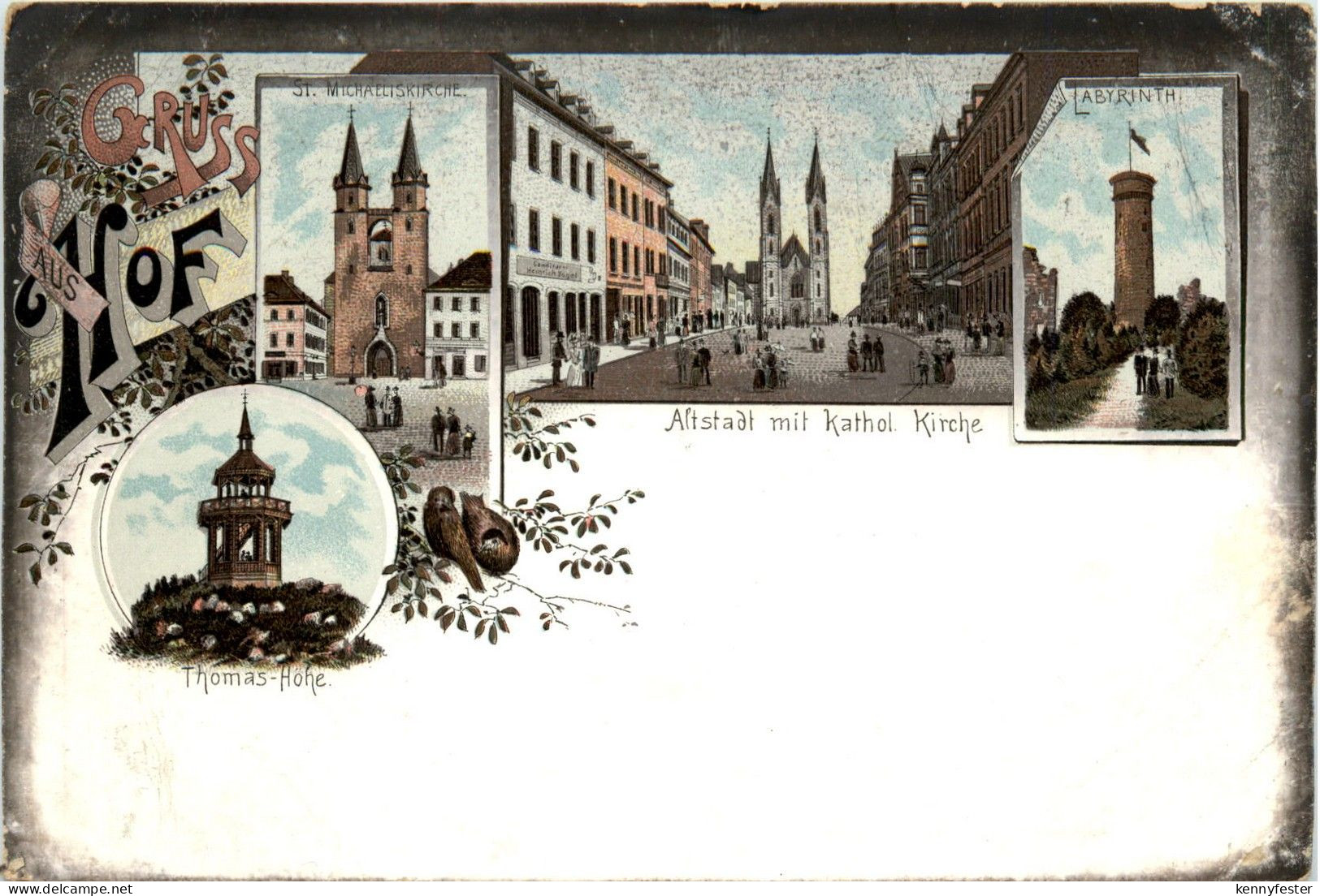 Gruss aus Hof - Litho