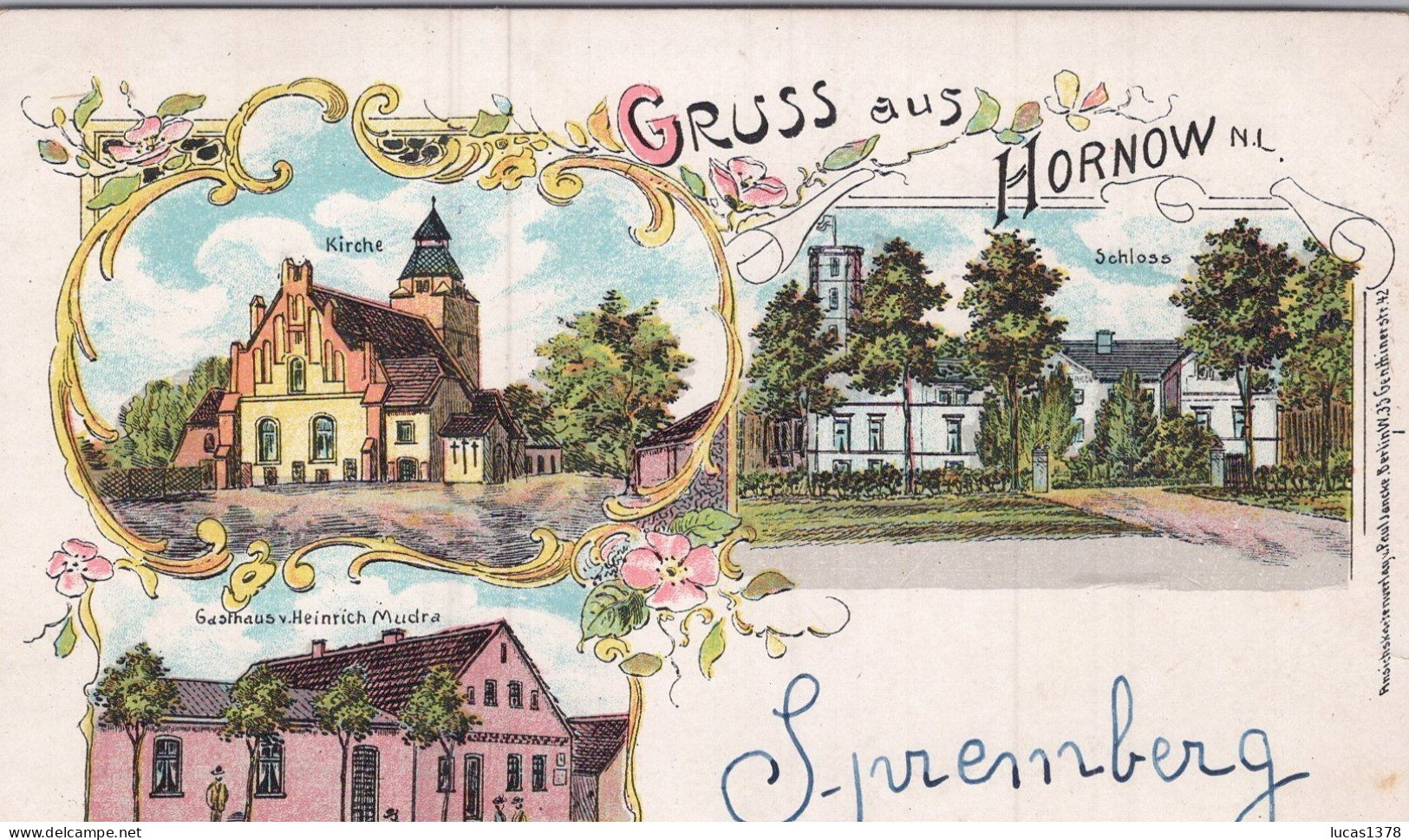 GRUSS AUS HORNOW / SPREMBERG / RARE