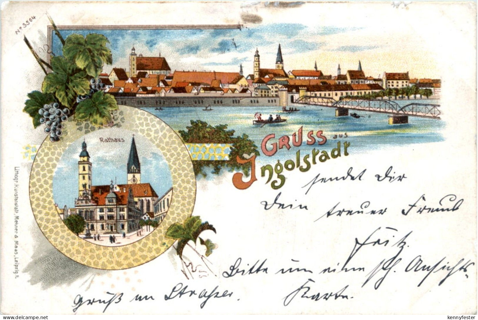Gruss aus Ingolstadt - Litho