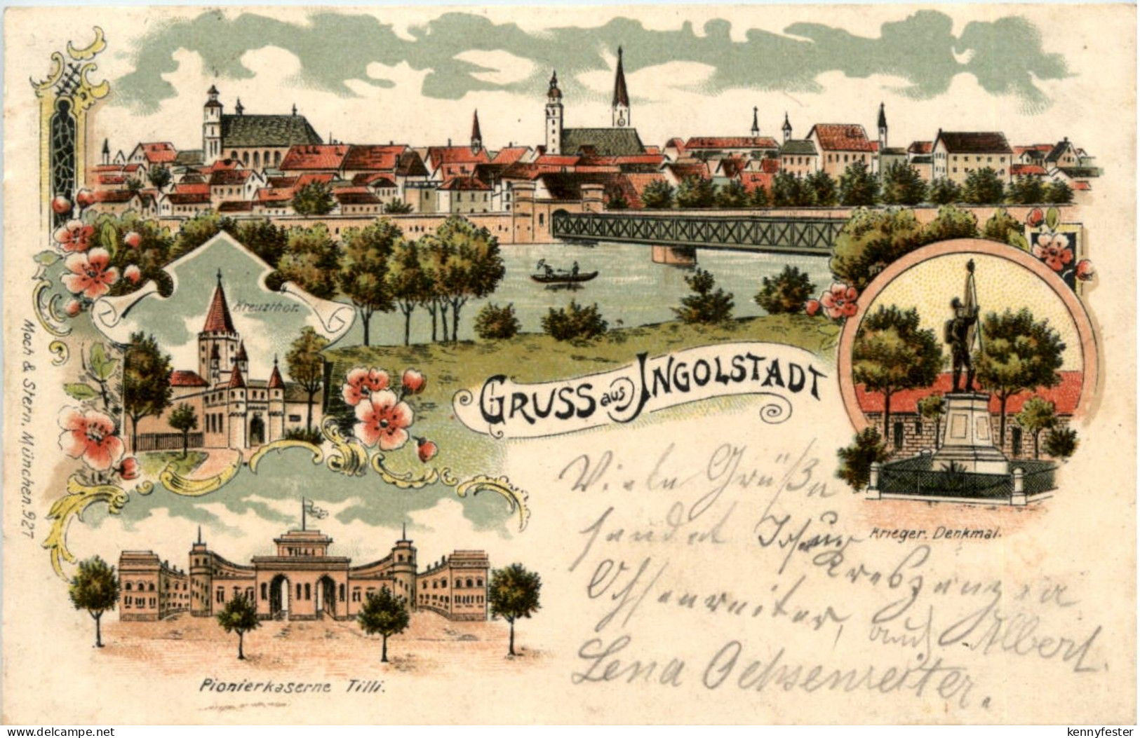 Gruss aus Ingolstadt - Litho