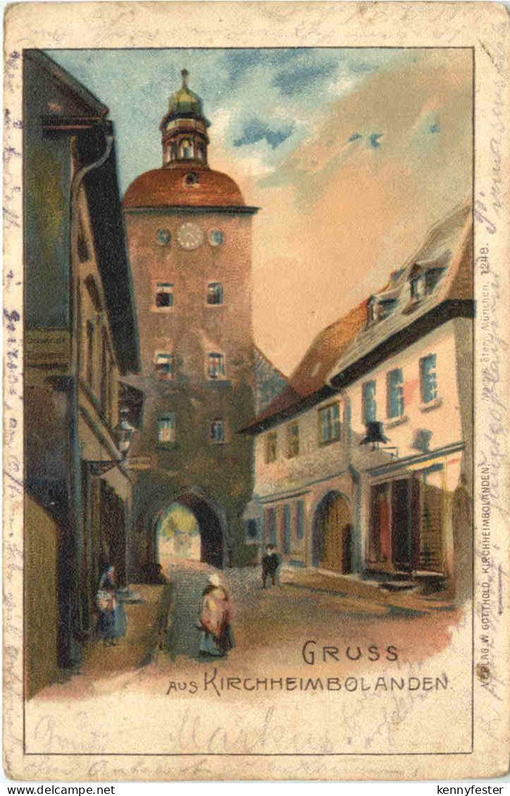 Gruss aus Kirchheimbolanden - Litho