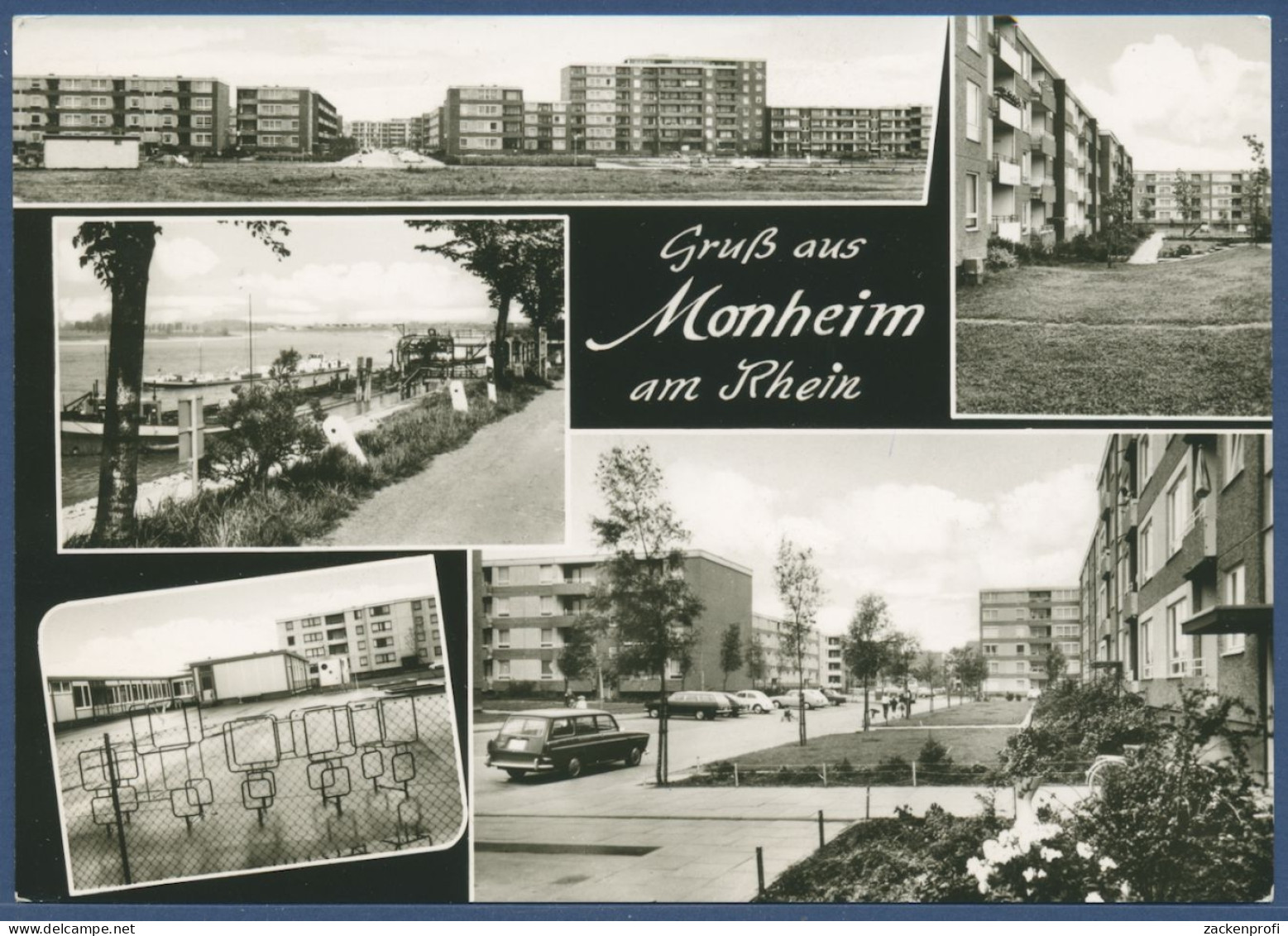 Gruß aus Monheim am Rhein, gelaufen Marke fehlt (AK2427)