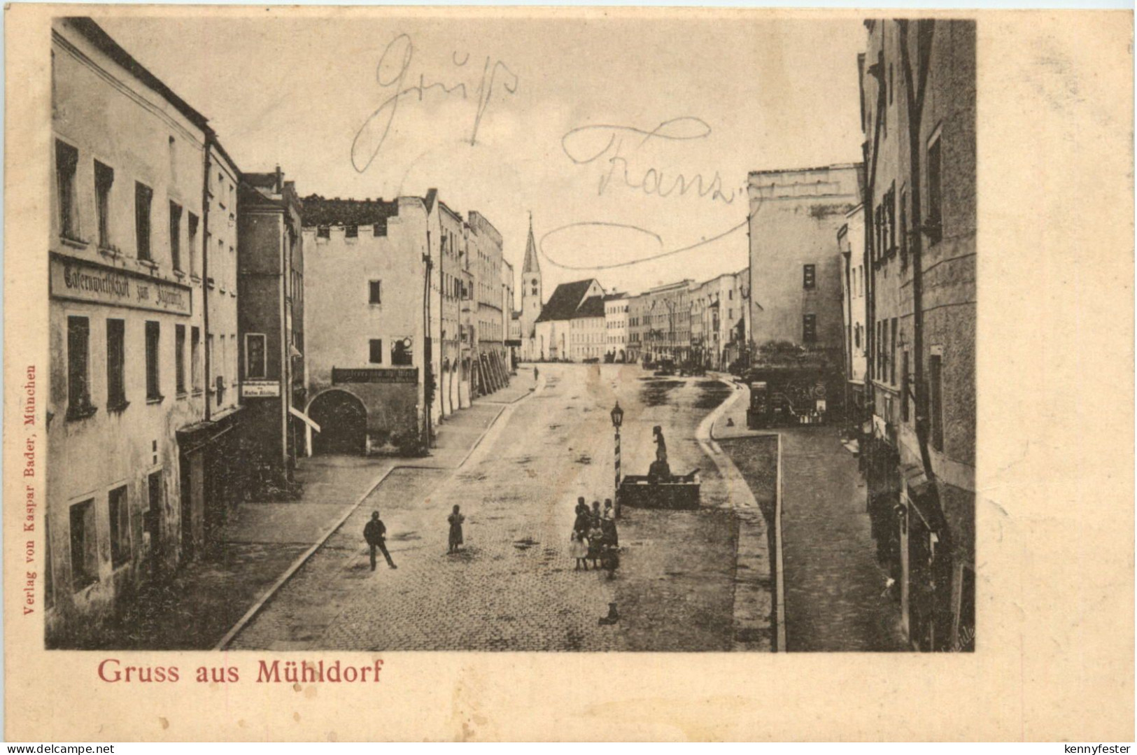 Gruss aus Mühldorf - Litho