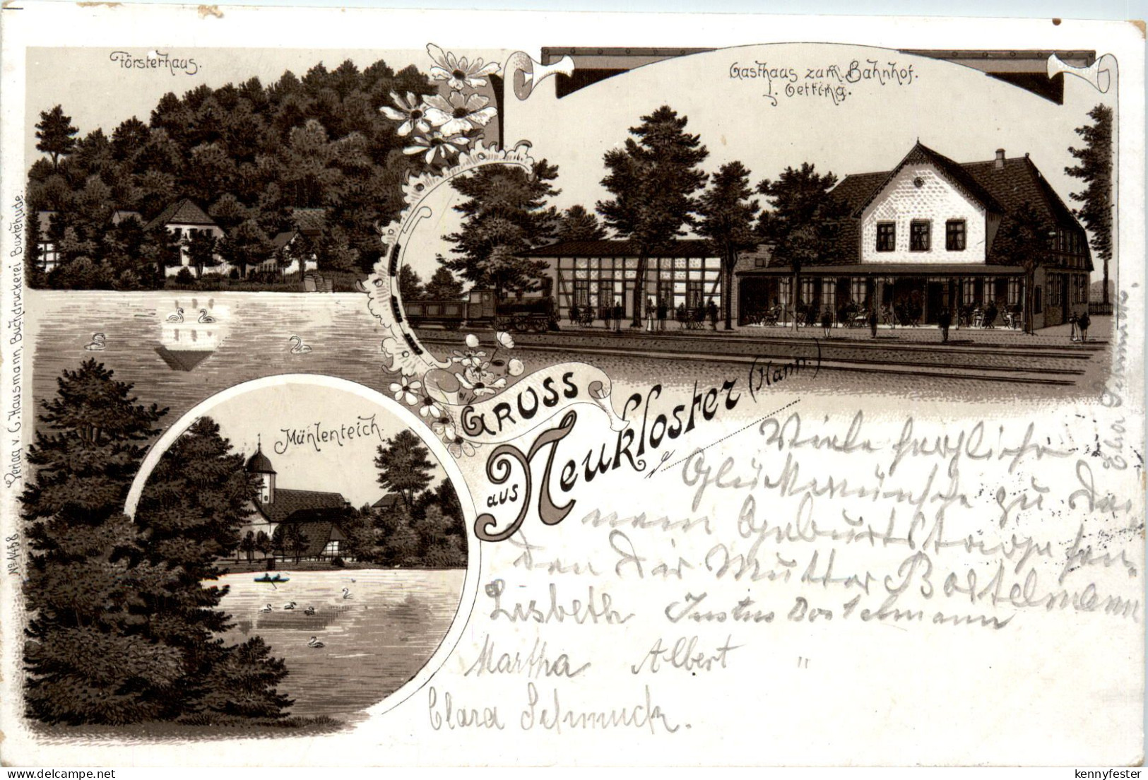 Gruss aus Neukloster - Litho - Buxtehude