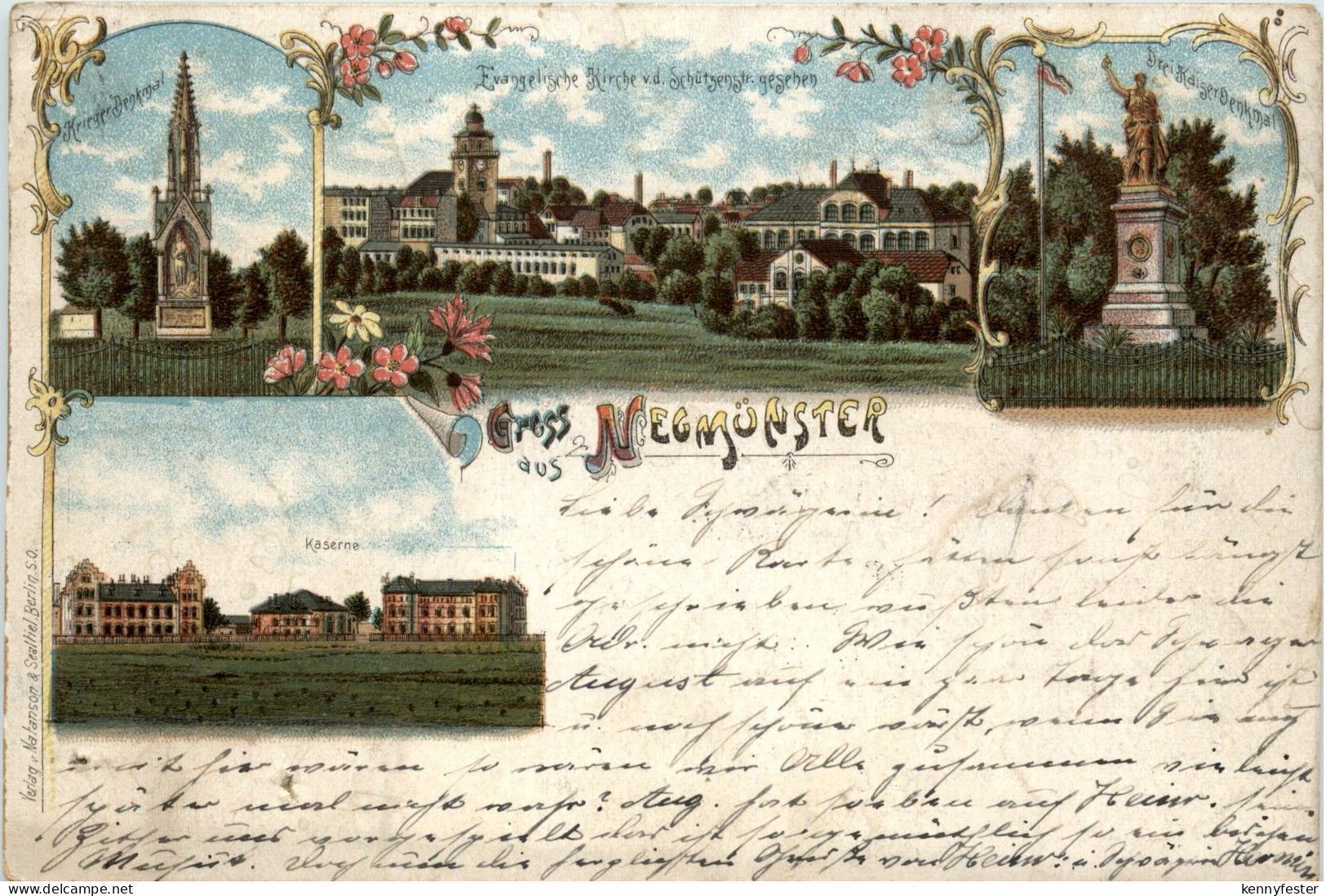 Gruss aus Neumünster - Litho