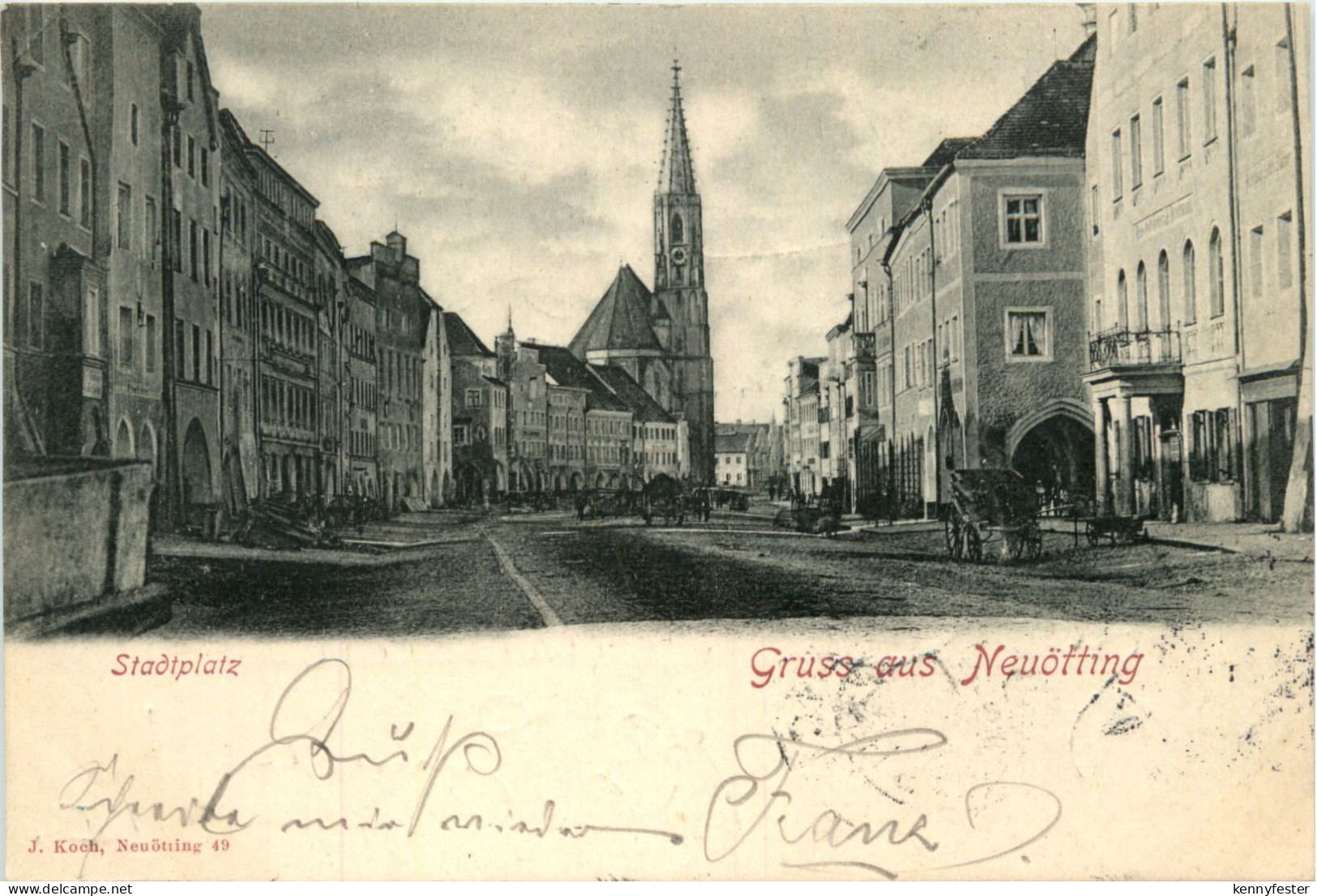 Gruss aus Neuötting - Stadtplatz