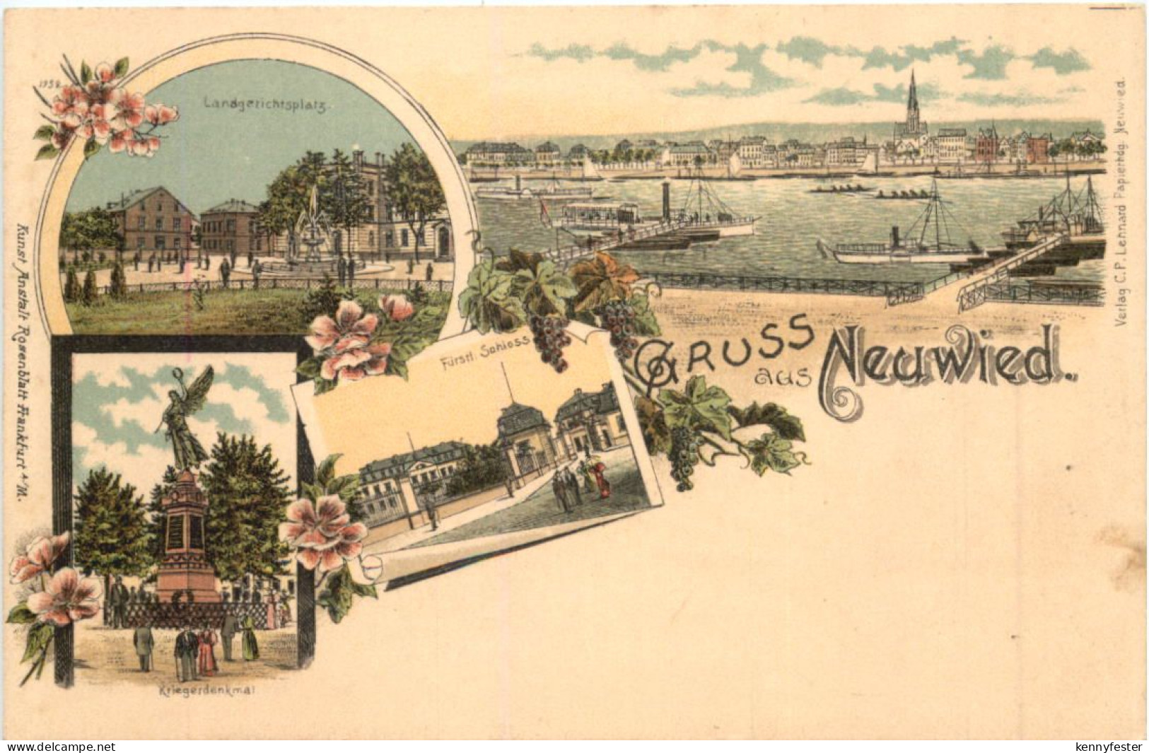 Gruss aus Neuwied - Litho