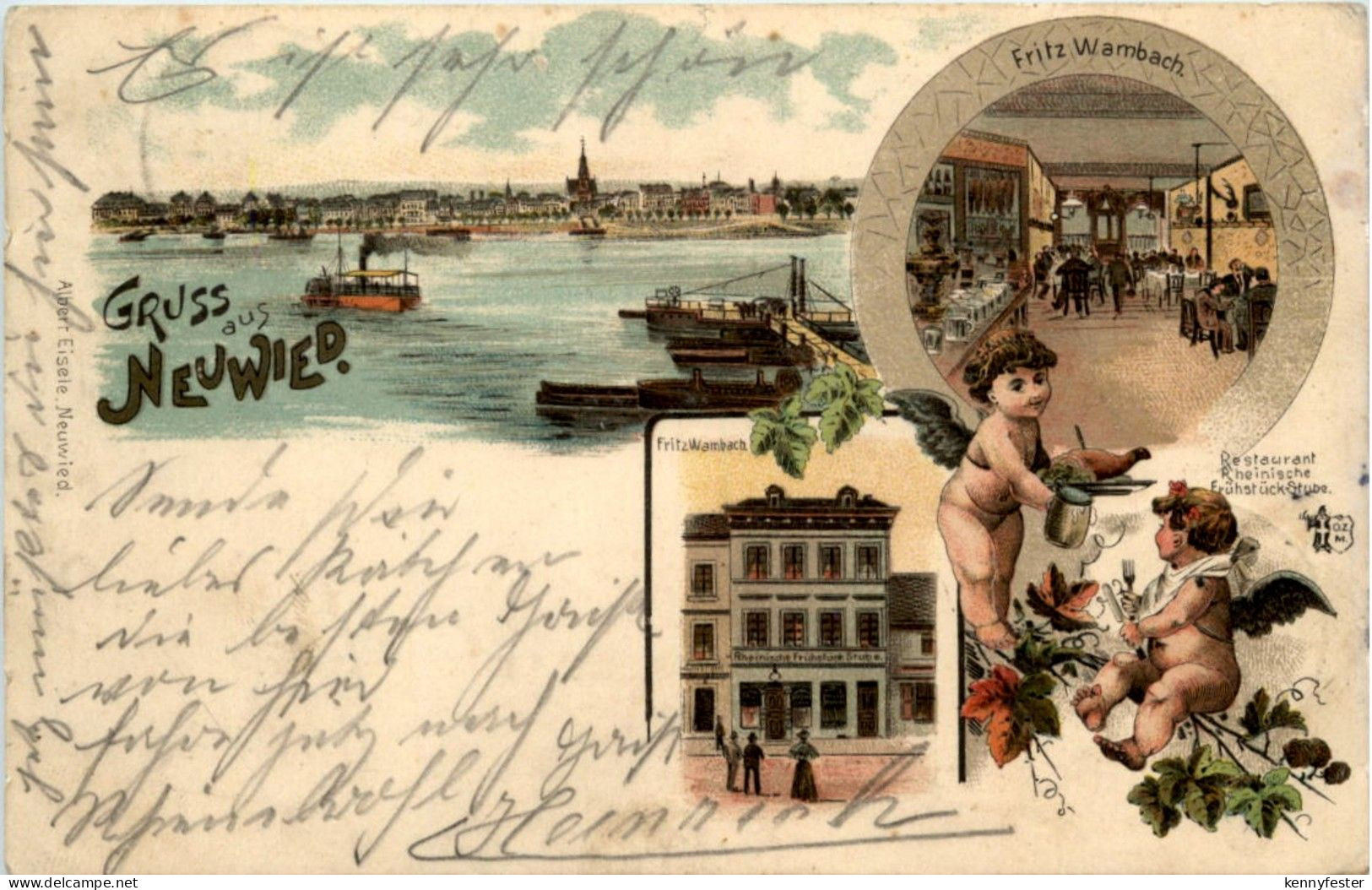 Gruss aus Neuwied - Litho
