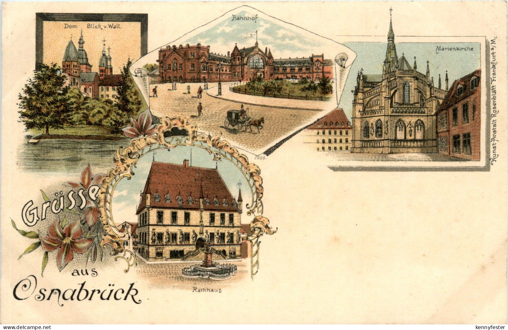 Gruss aus Osnabrück - Litho