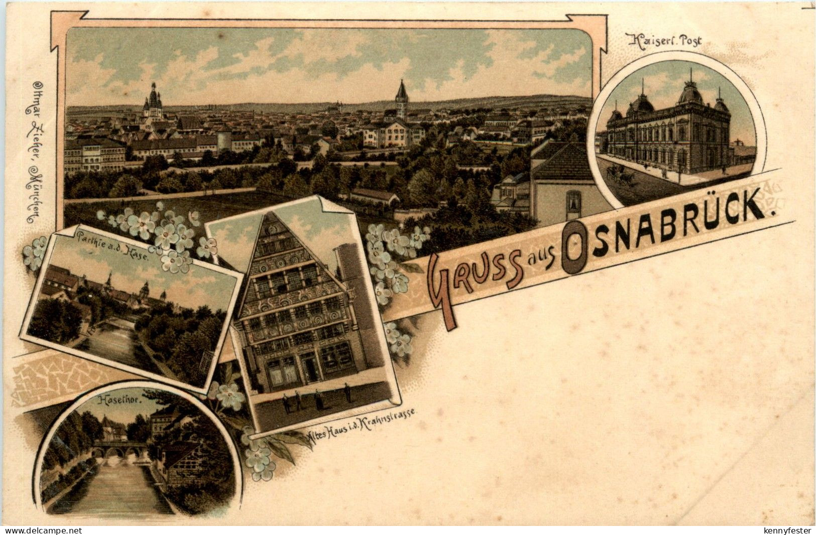Gruss aus Osnabrück - Litho