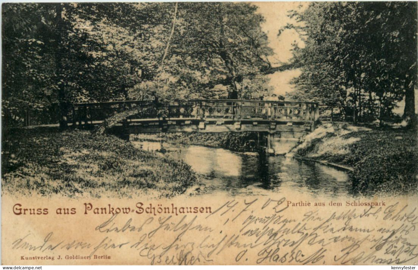 Gruss aus Pankow-Schönhausen, Partie aus dem Schlosspark