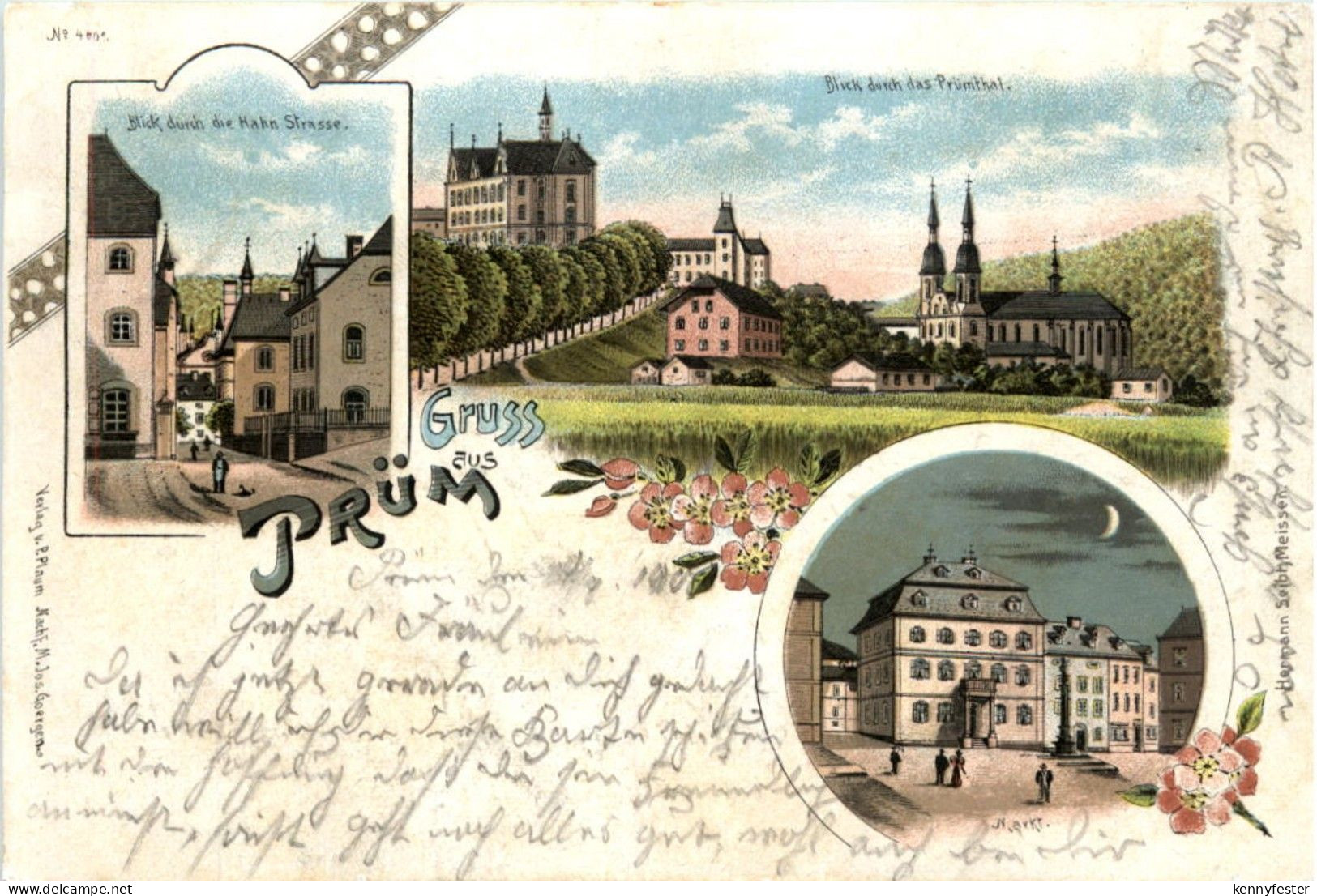 Gruss aus Prüm - Litho