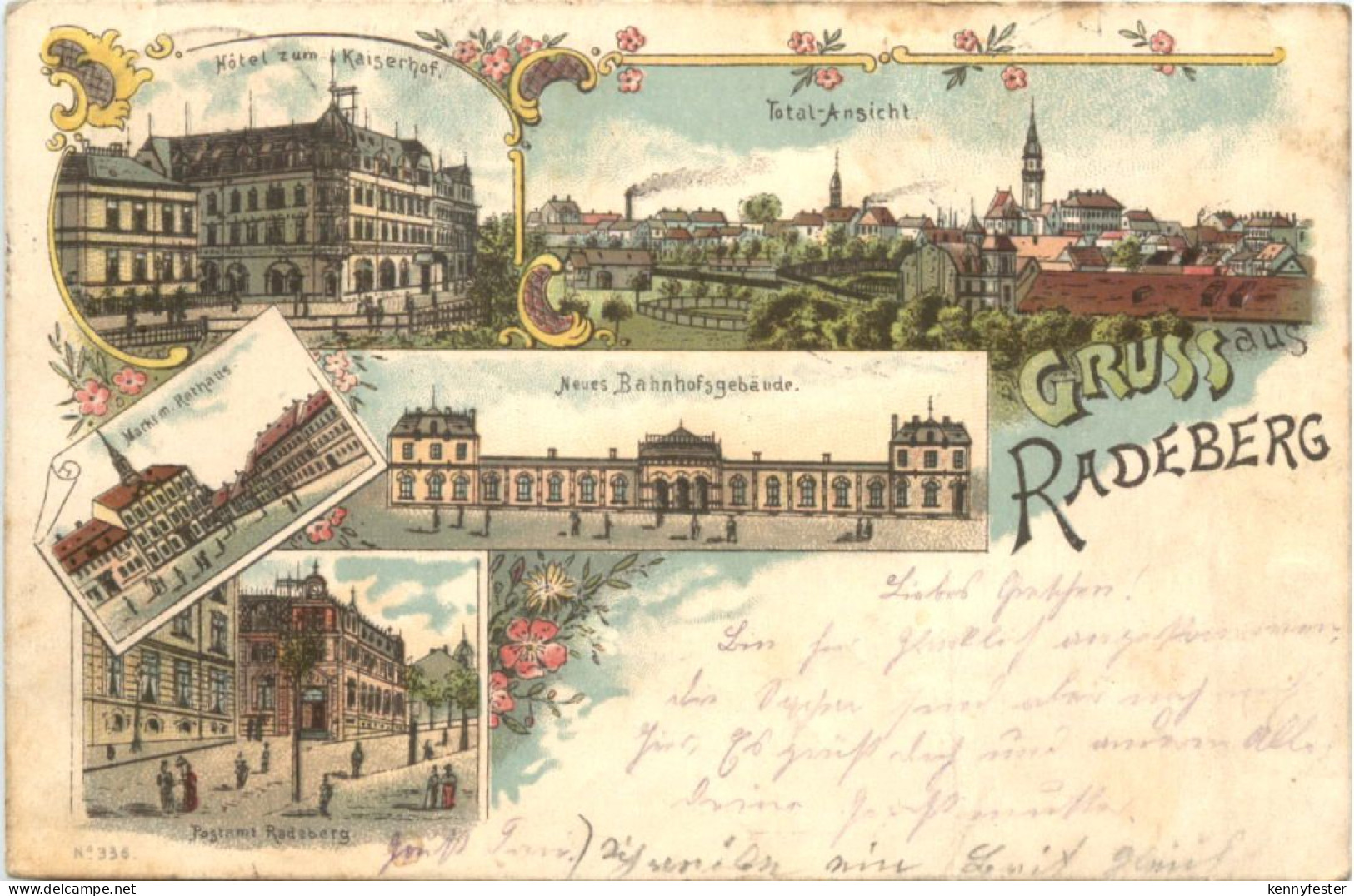 Gruss aus Radeberg - Litho