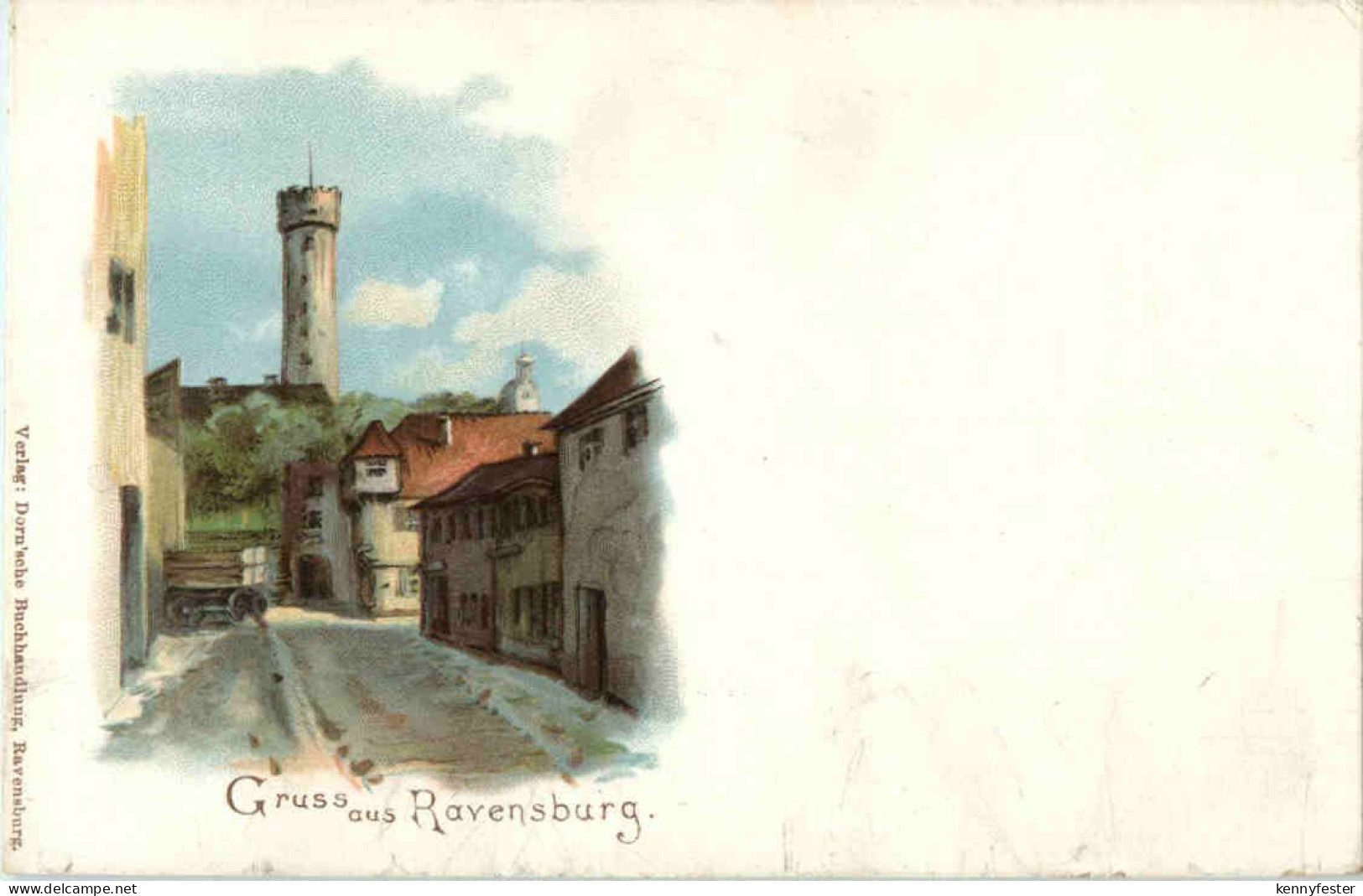 Gruss aus Ravensburg - Litho