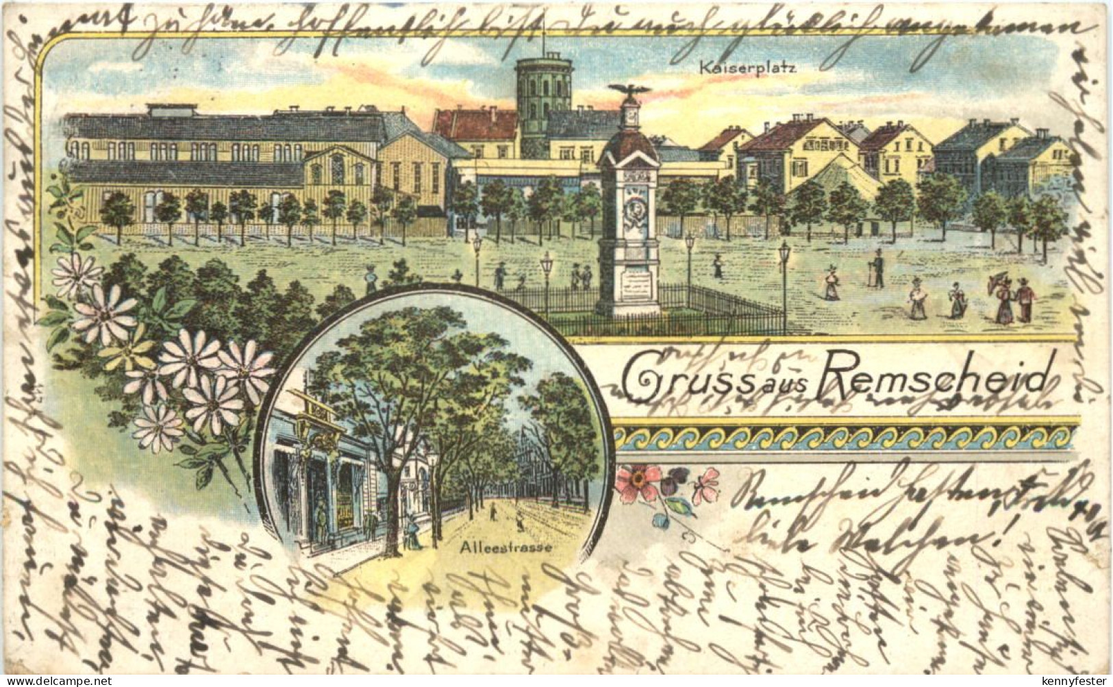 Gruss aus Remscheid - Litho