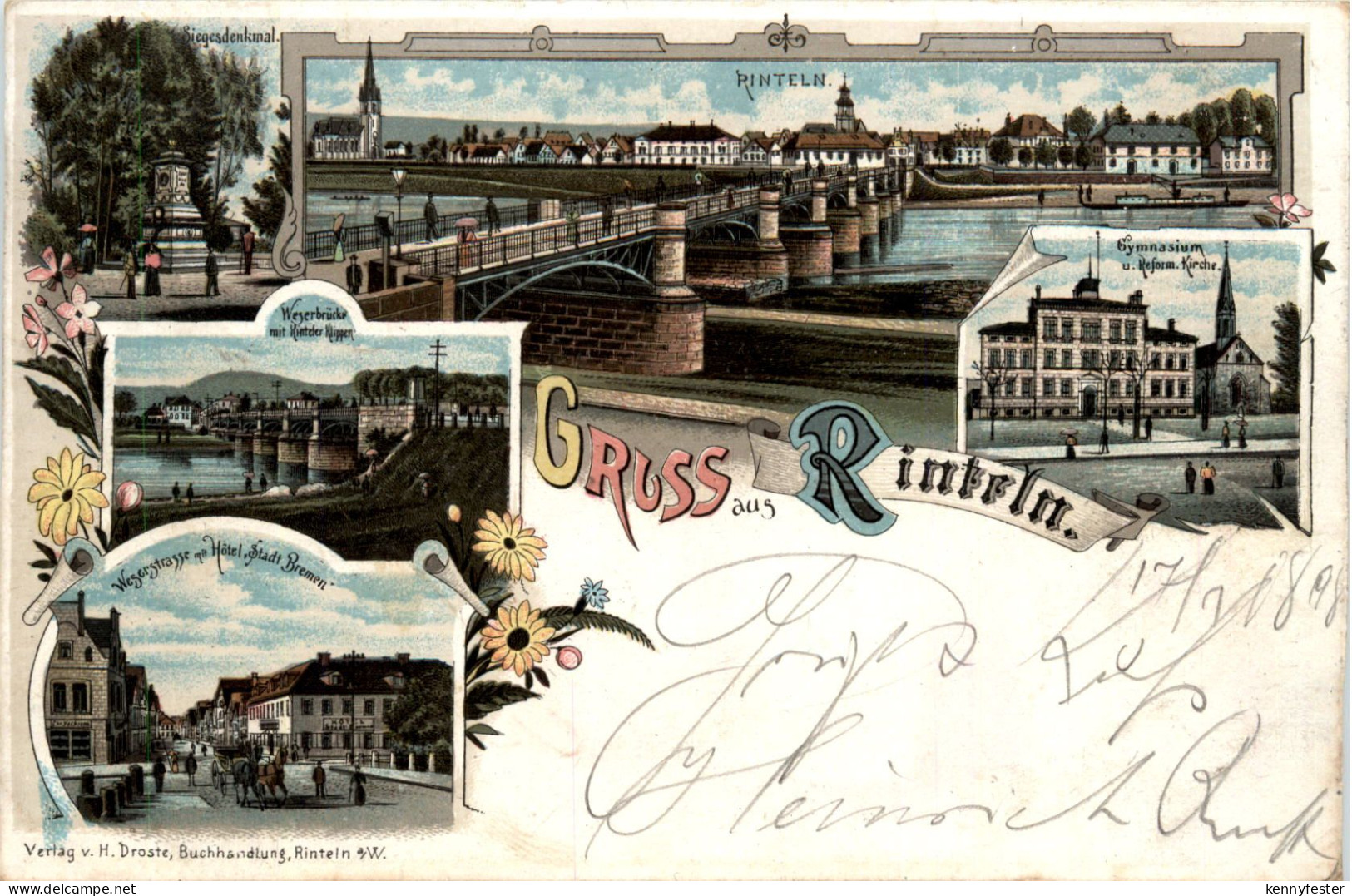 Gruss aus Rinteln - Litho