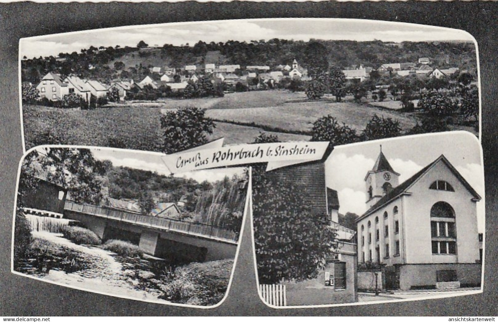 Gruss aus Rohrbach bei Sinsheim, Mehrbildkarte ngl #F2921