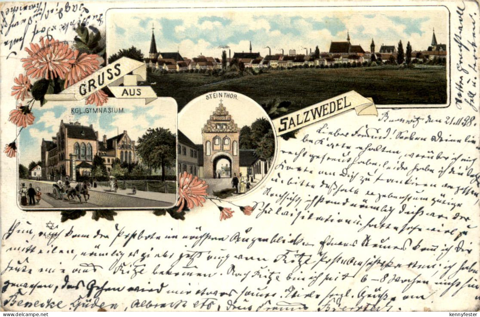 Gruss aus Salzwedel - Litho