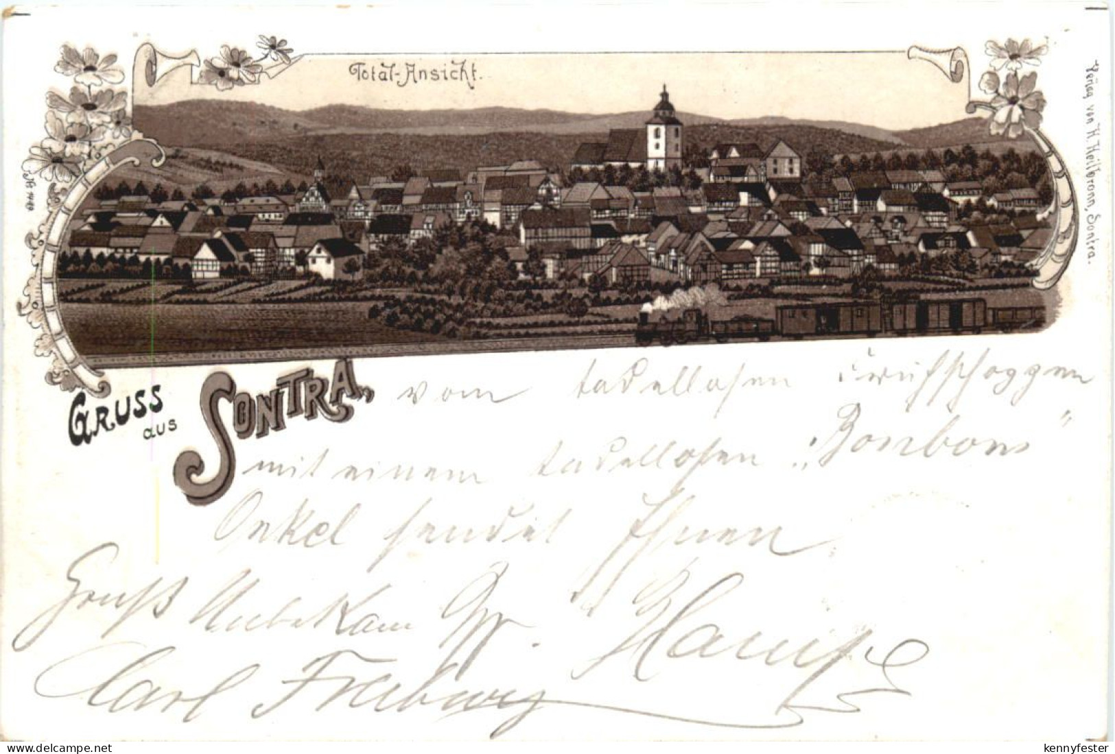 Gruss aus Sontra - Litho