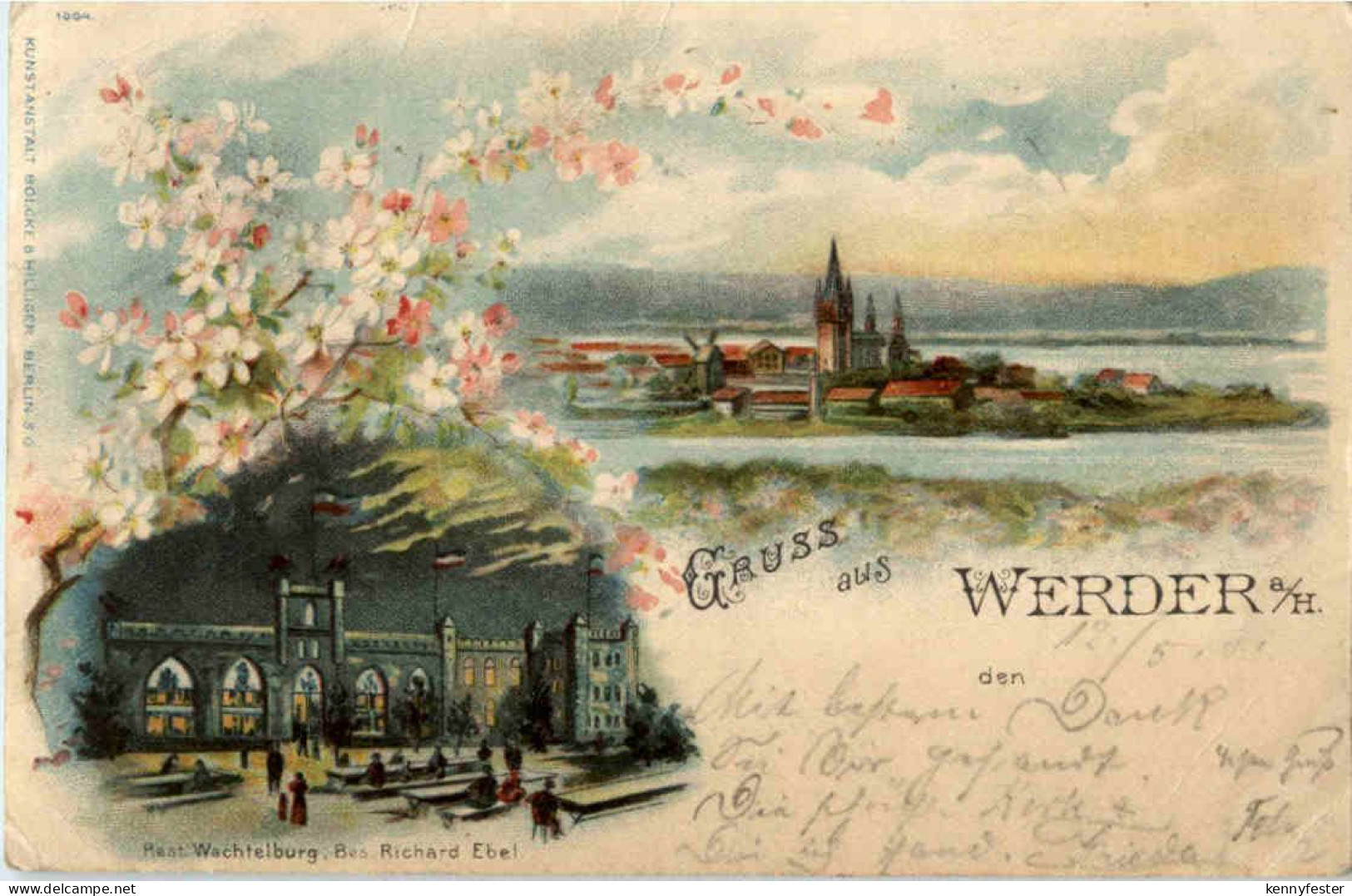 Gruss aus Werder - Litho