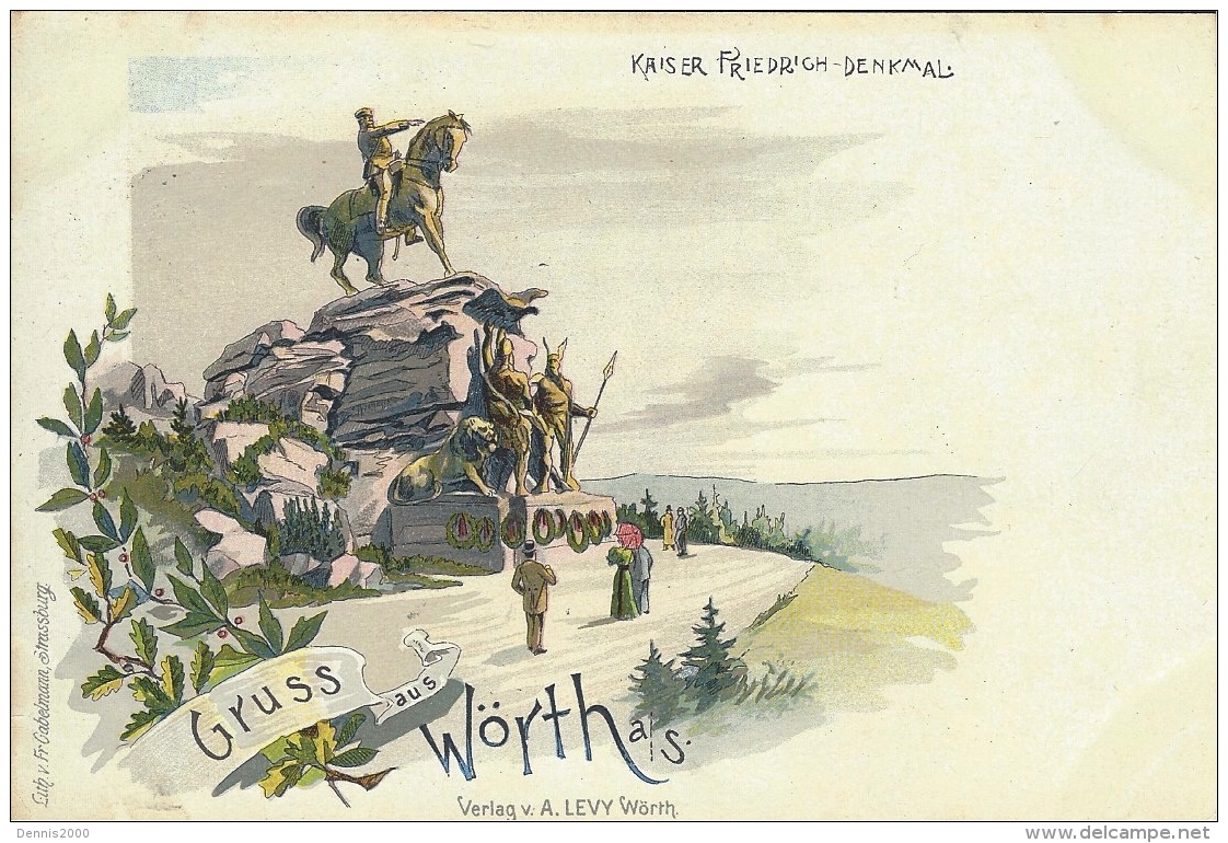 GRUSS aus Wörth   - Woerth - verlag F. Gabelmann -colorisé