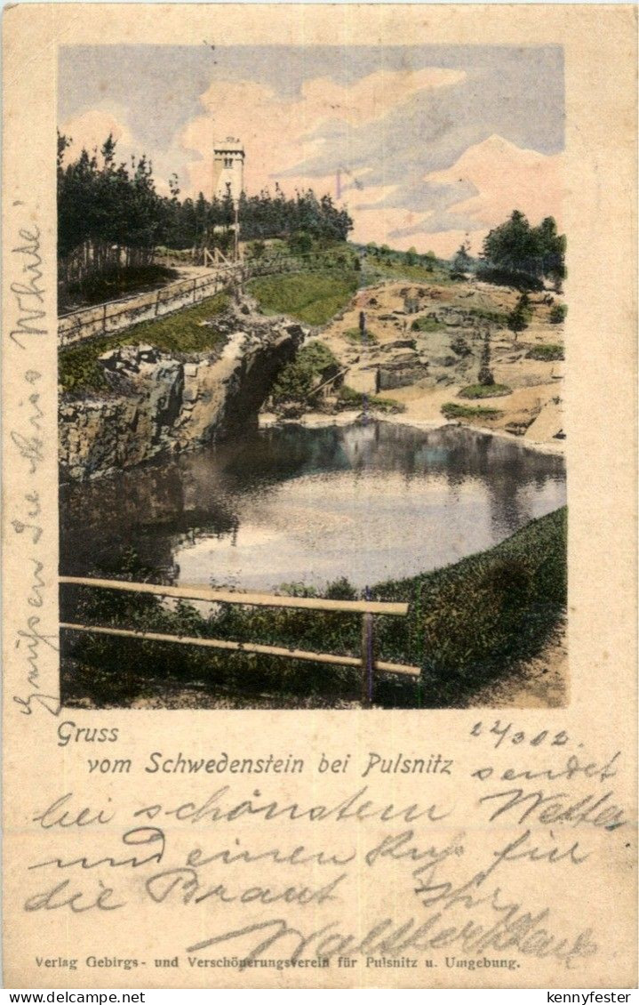 Gruss vom Schwedenstein bei Pulsnitz