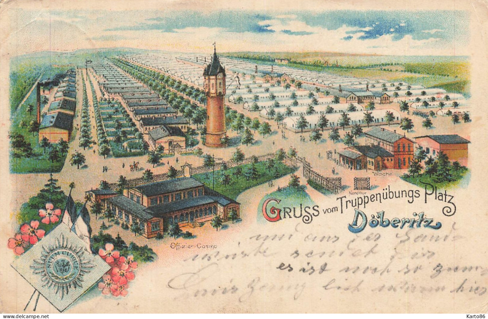 gruss vom truppennübungs plats döberitz * 1911 * Dallgow-Döberitz brandebourg germany allemagne