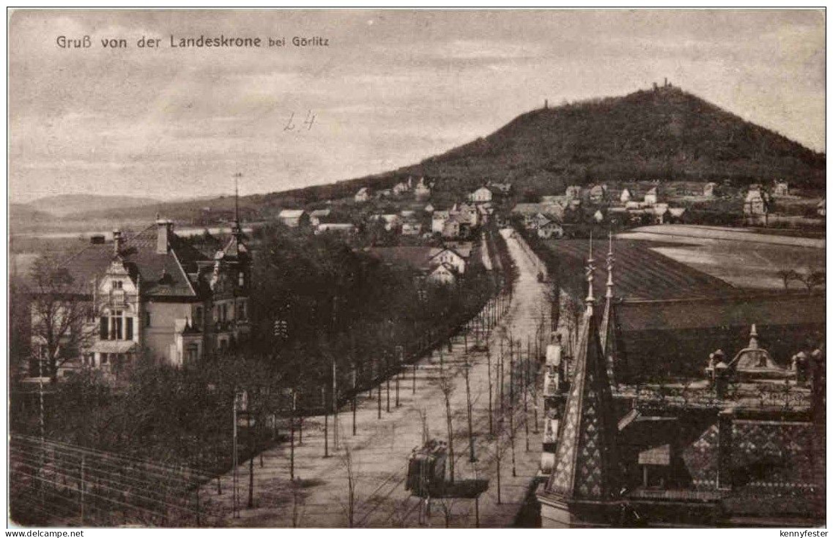 Gruss von der Landeskrone bei Görlitz