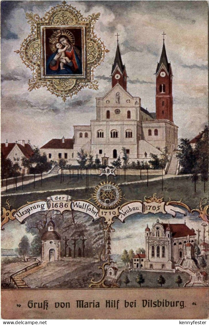 Gruss von Maria Hilf bei Vilsbiburg