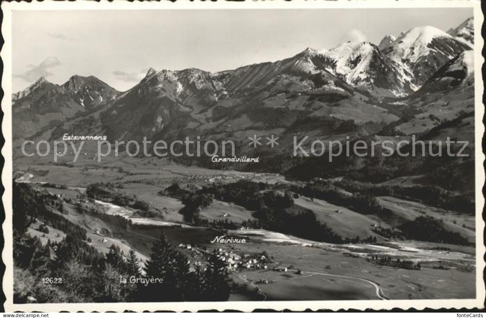 Gruyeres FR Estavannens Grandvillard Neirivue