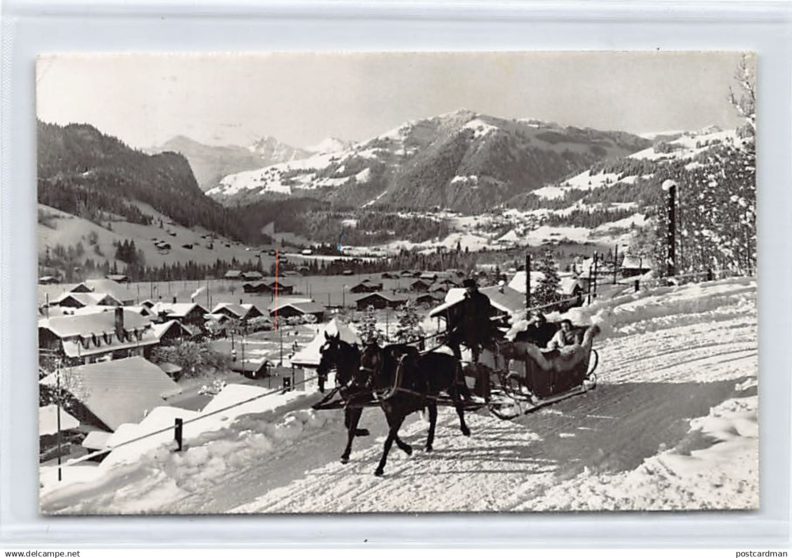 Gstaad (BE) Pferdeschlitten Foto Franz Villiger, Gstaad
