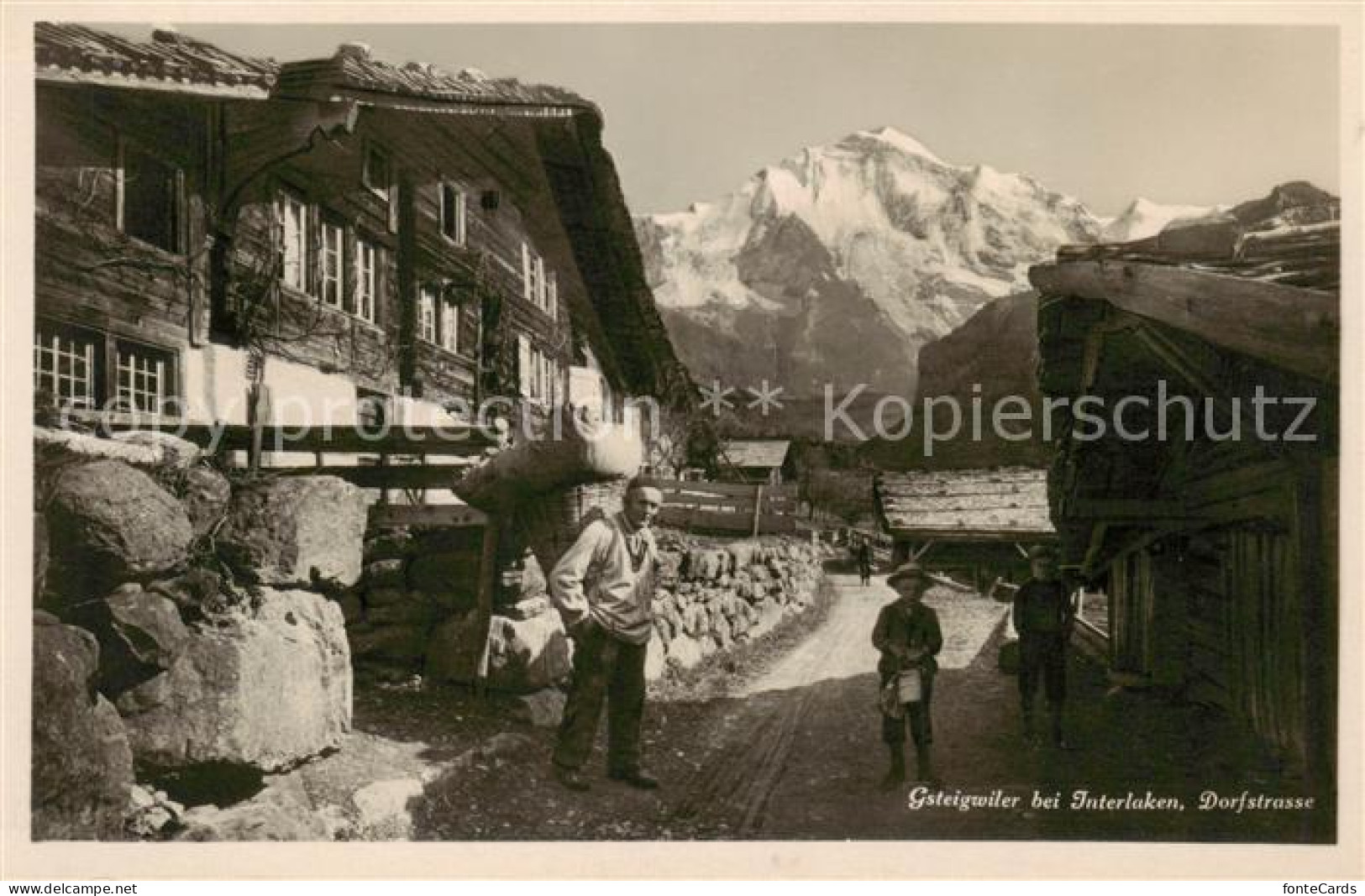 Gsteigwiler BE Dorfstrasse Berner Alpen