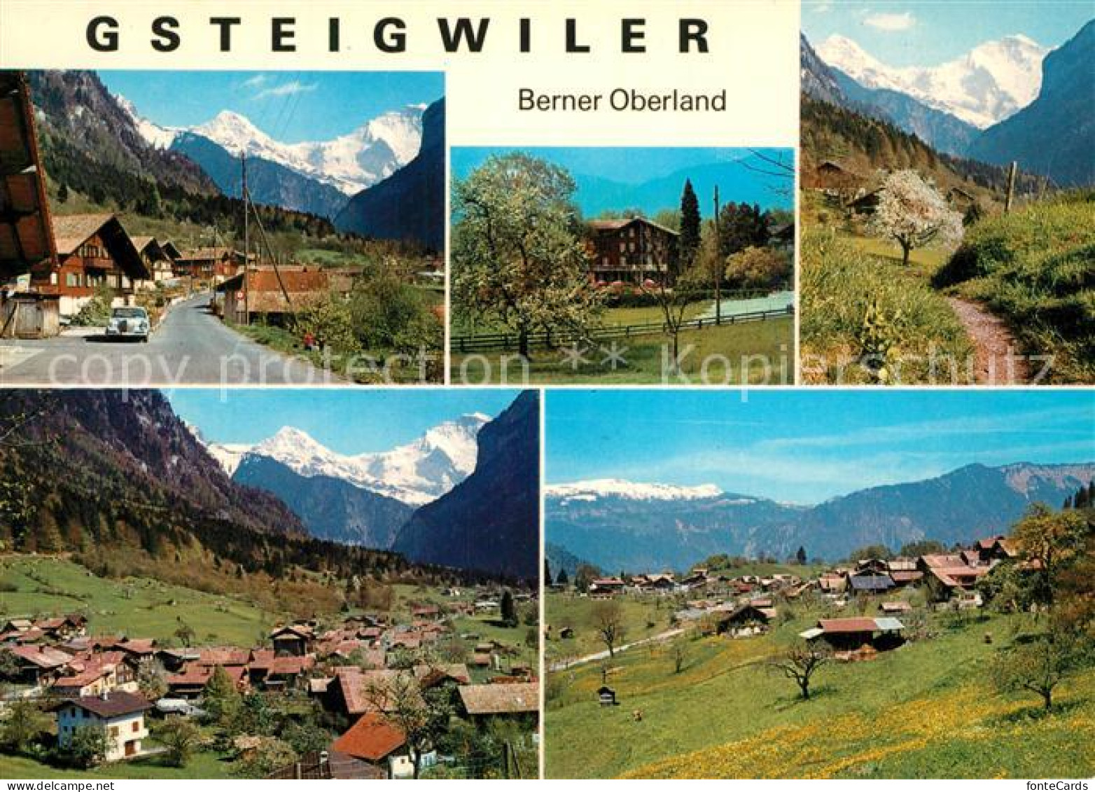 Gsteigwiler Dorfstrasse Hotel Schoenfels Moench Jungfrau Dorf