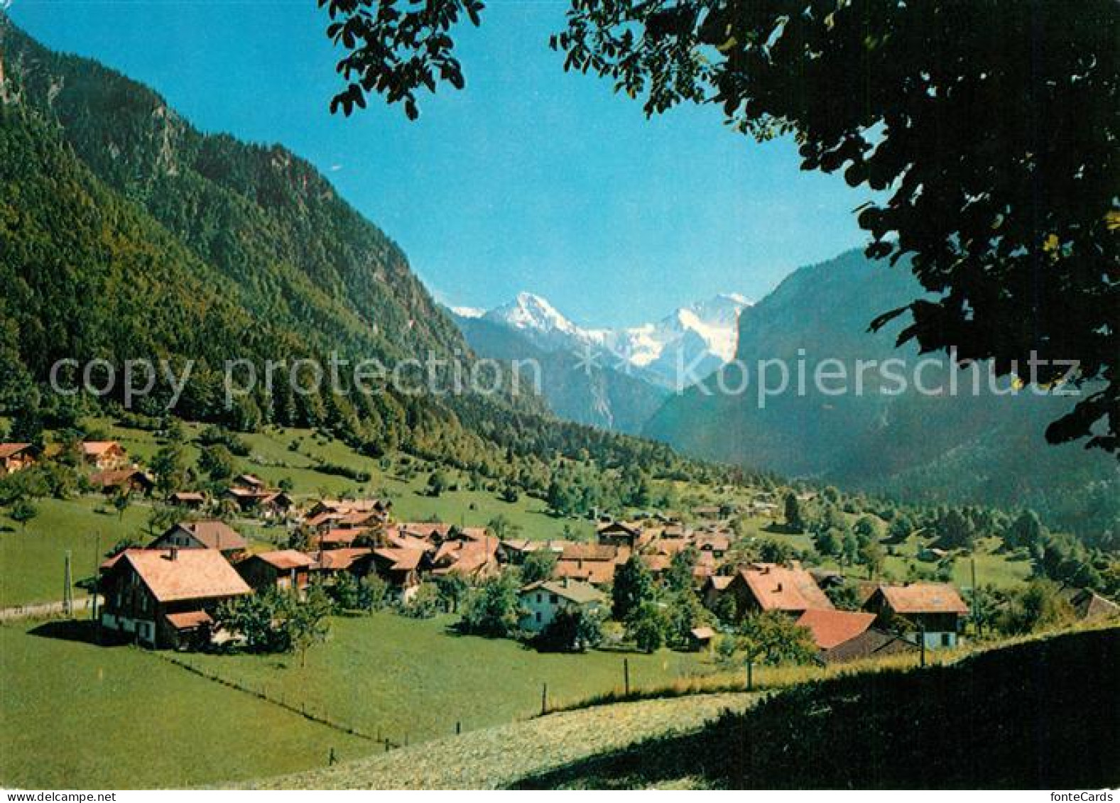 Gsteigwiler mit Moench und Jungfrau