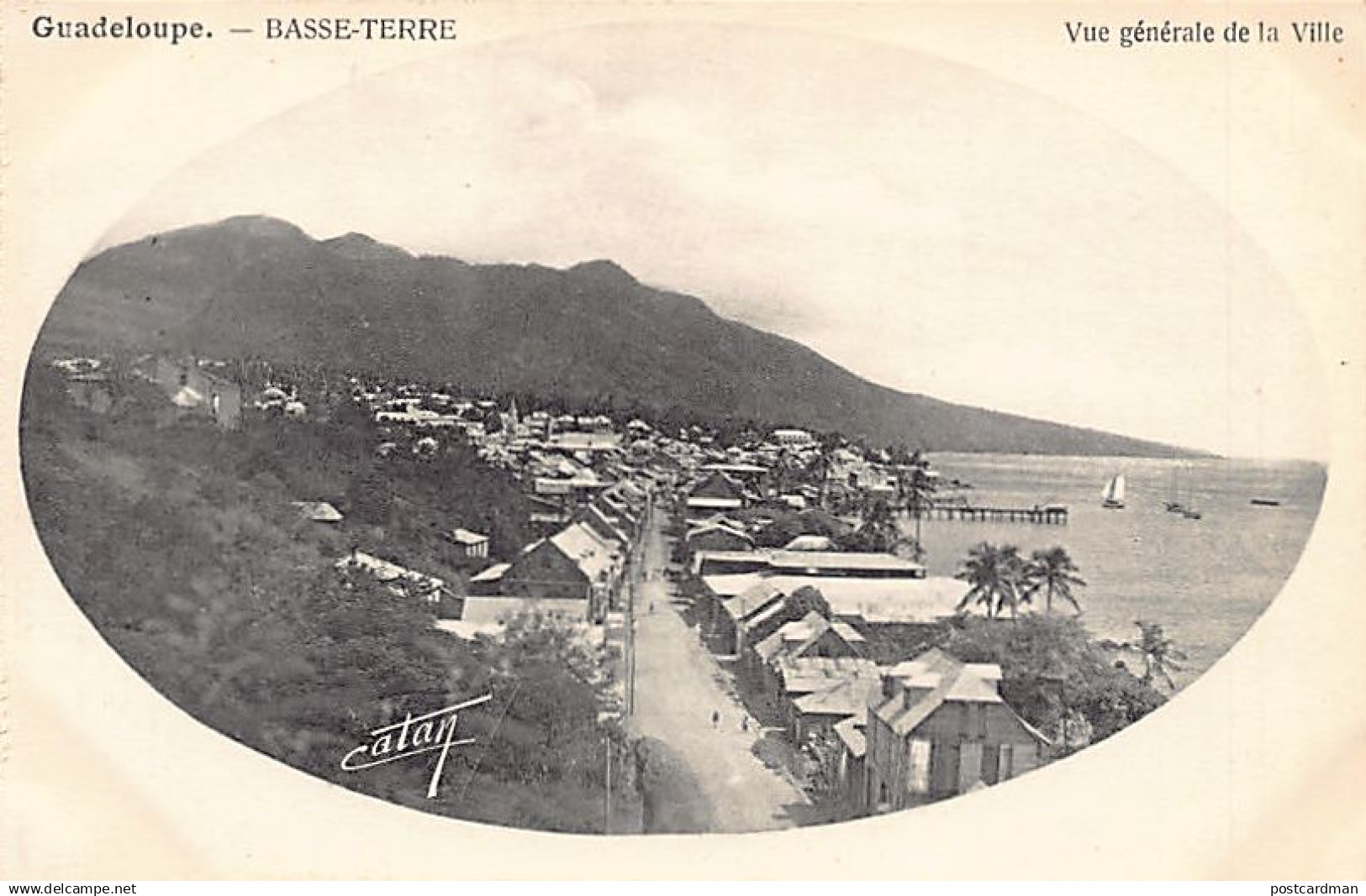 Guadeloupe - BASSE-TERRE - Vue générale de la ville - Ed. Catan