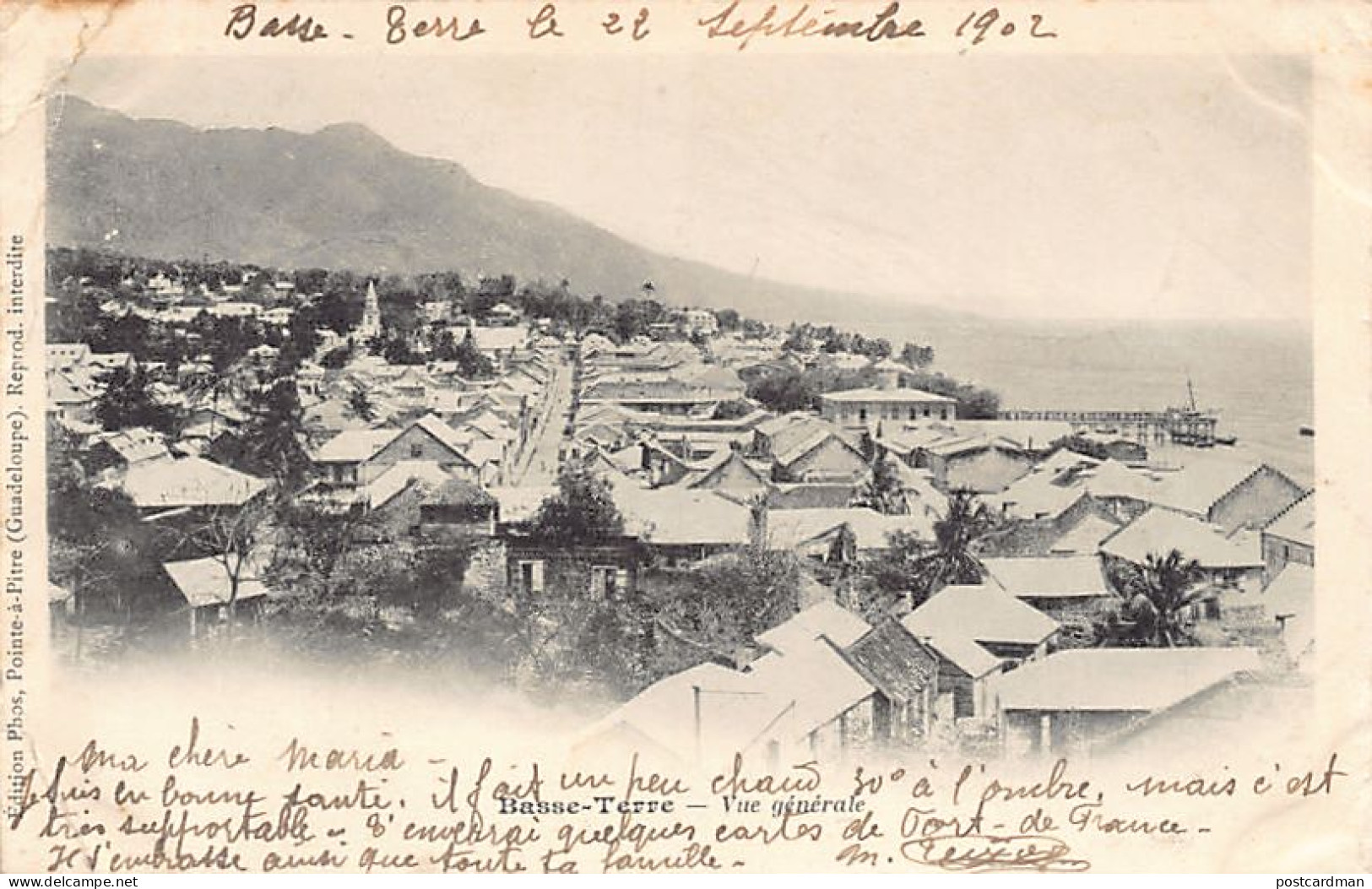 Guadeloupe - BASSE-TERRE - Vue générale - Ed. Phos