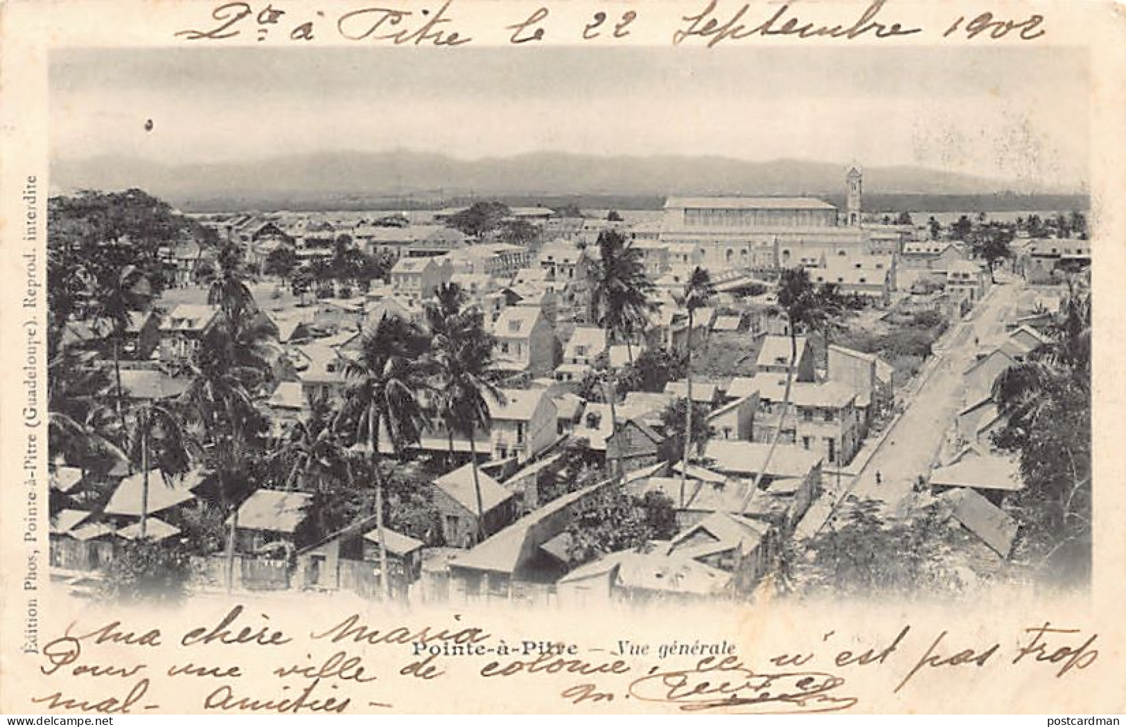 Guadeloupe - POINTE-à-PITRE - Vue générale - Ed. Phos