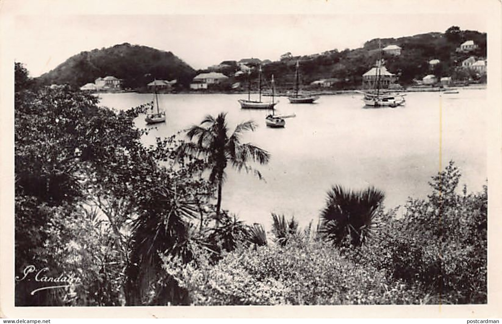 Guadeloupe - SAINT BARTHÉLÉMY - Gustavia - La rade - Ed. P. Candalen 287