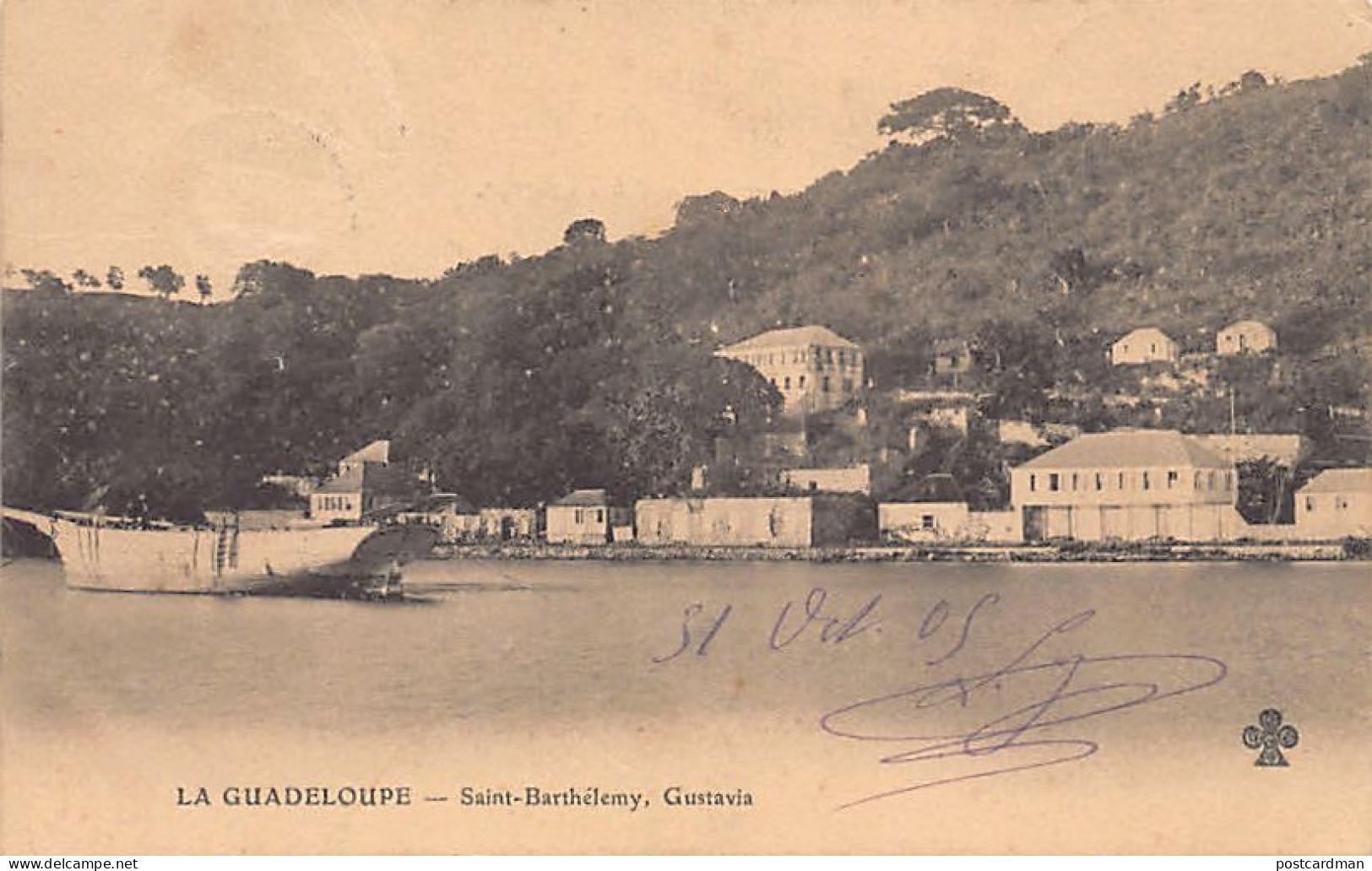Guadeloupe - Saint-Barthélémy - GUSTAVIA - Vue générale - Ed. Charles Colas & Cie