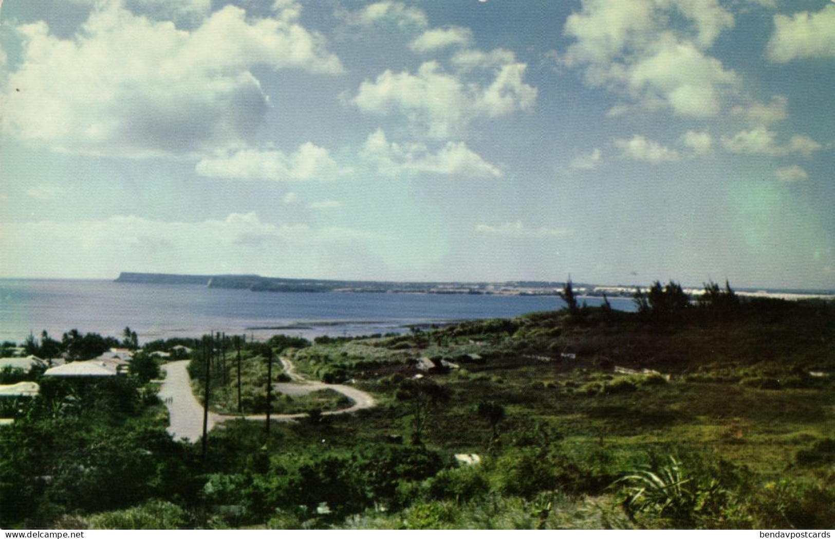 Guam, Orote Point Udall, Panorama (1960s) Micronesia Postcard (1)